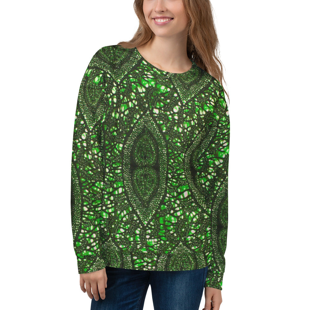 Green Peas Ankara Unisex Sweatshirt