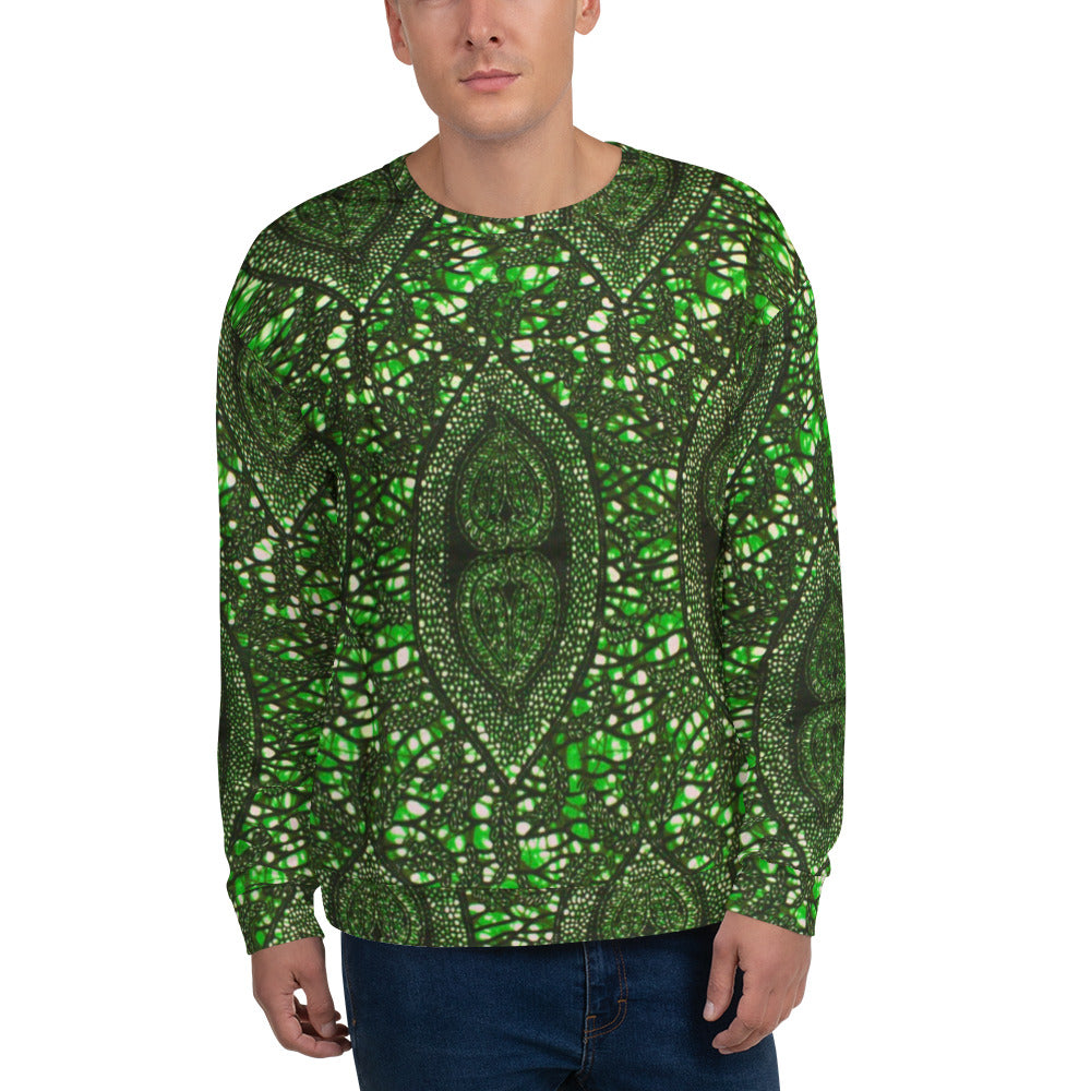 Green Peas Ankara Unisex Sweatshirt