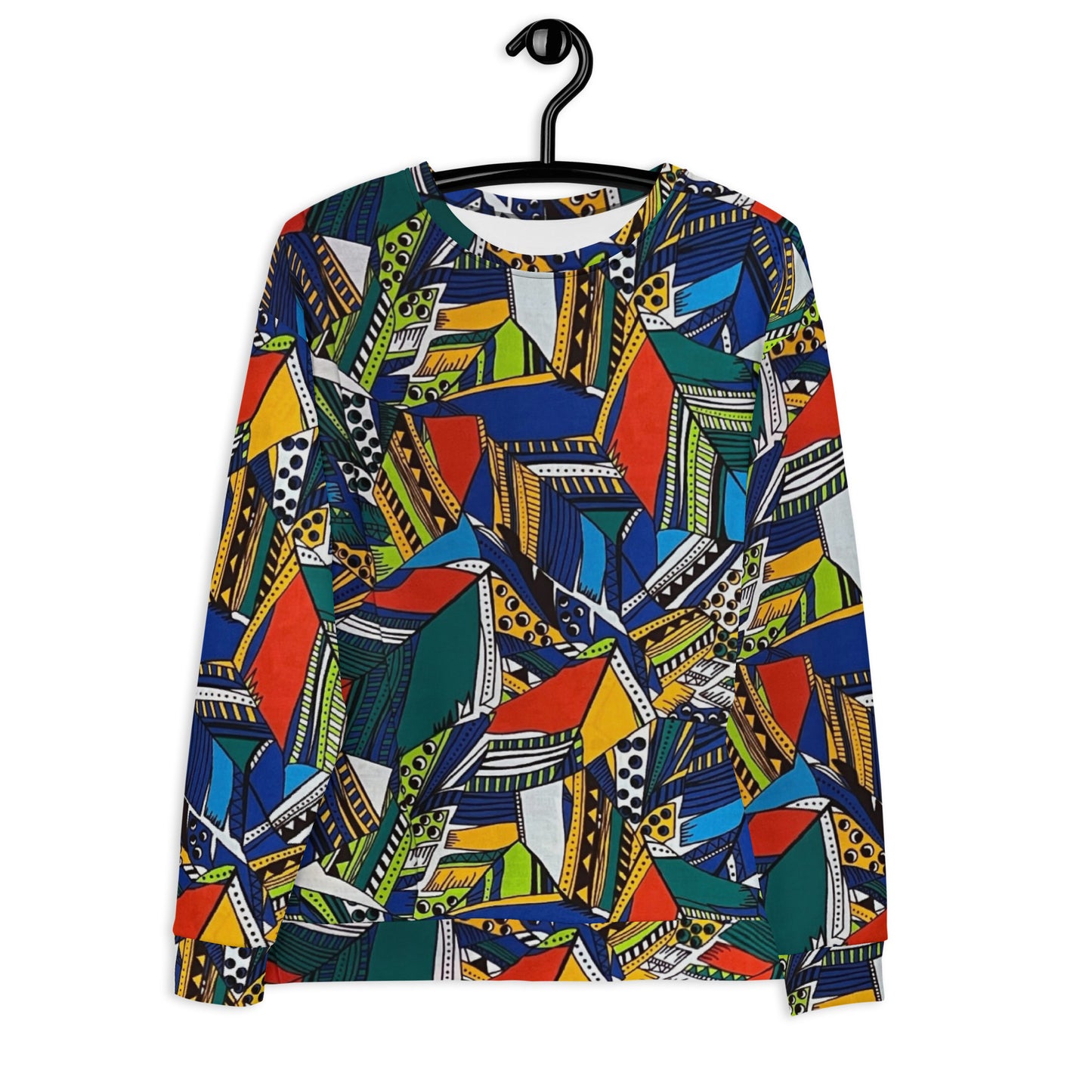 Multicolour Shapes Ankara Unisex Sweatshirt