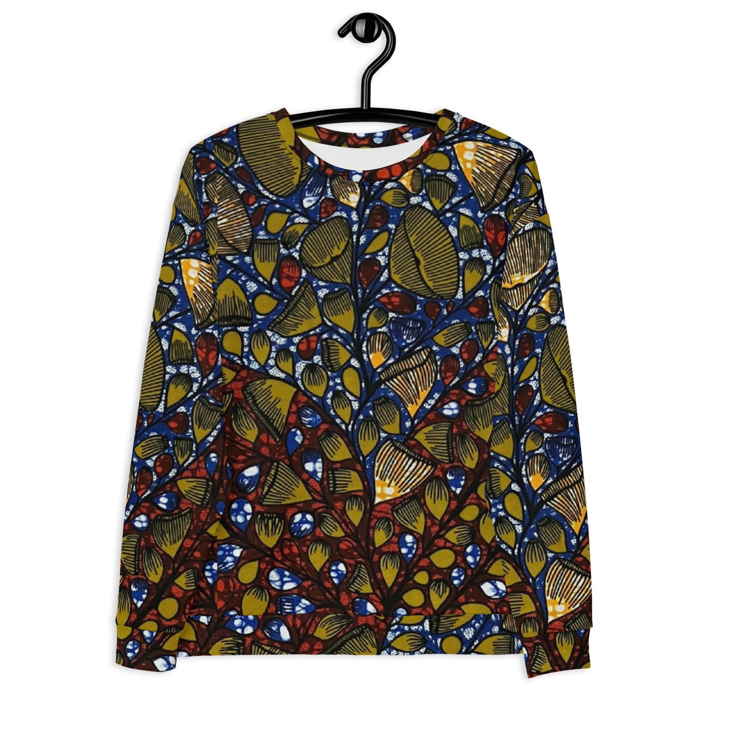 Leafy Abstract Ankara Unisex Sweatshirt