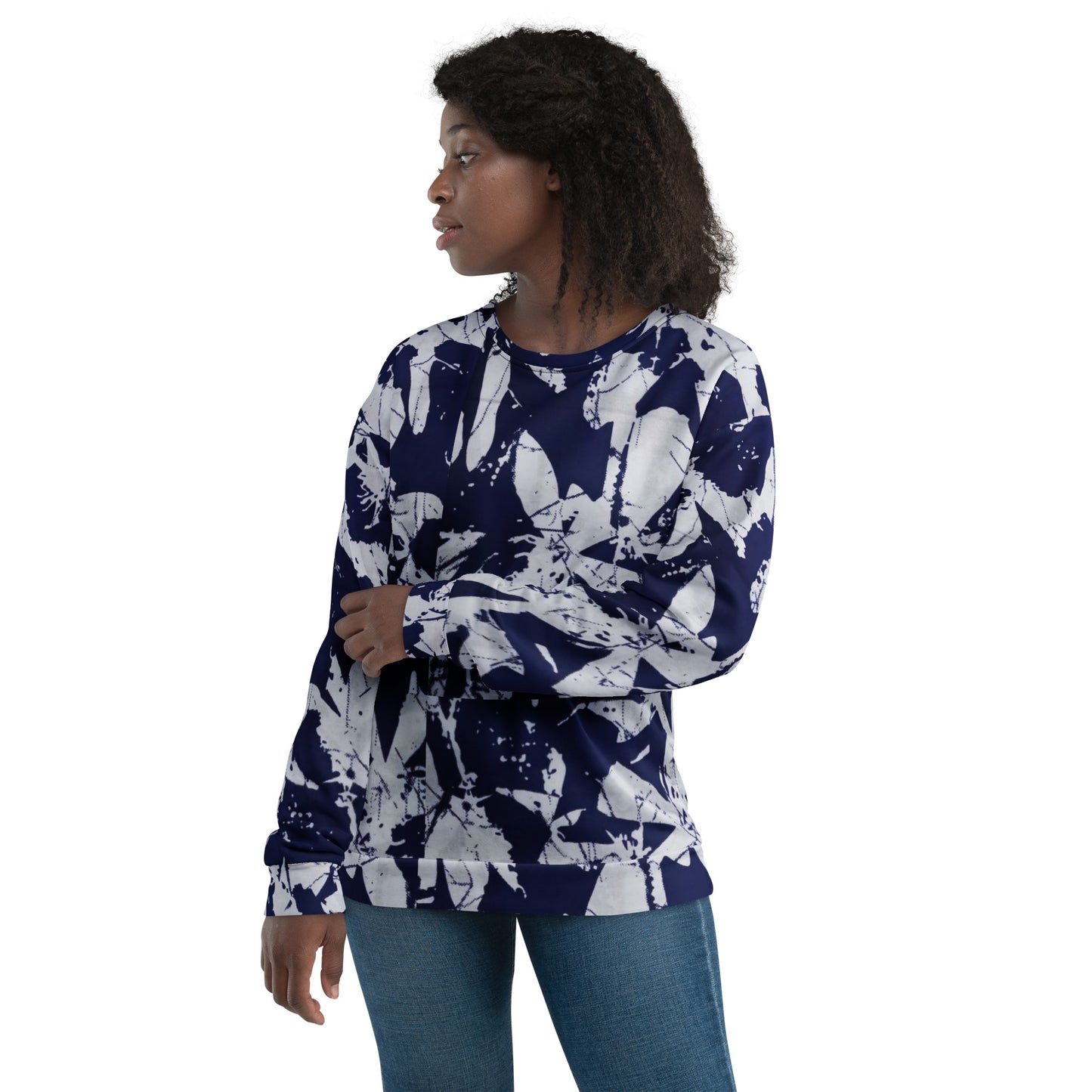 Indigo Adire Unisex Sweatshirt