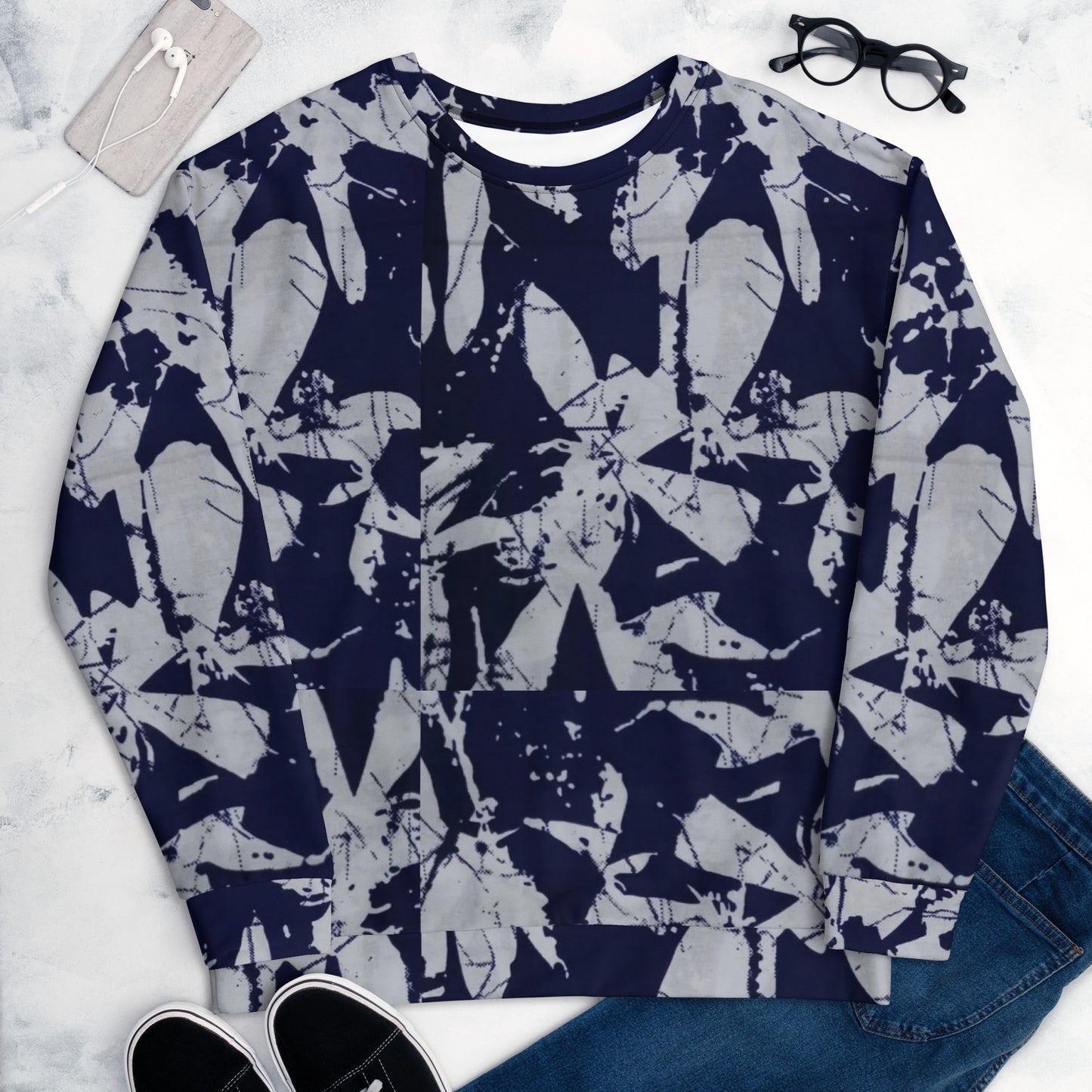 Indigo Adire Unisex Sweatshirt