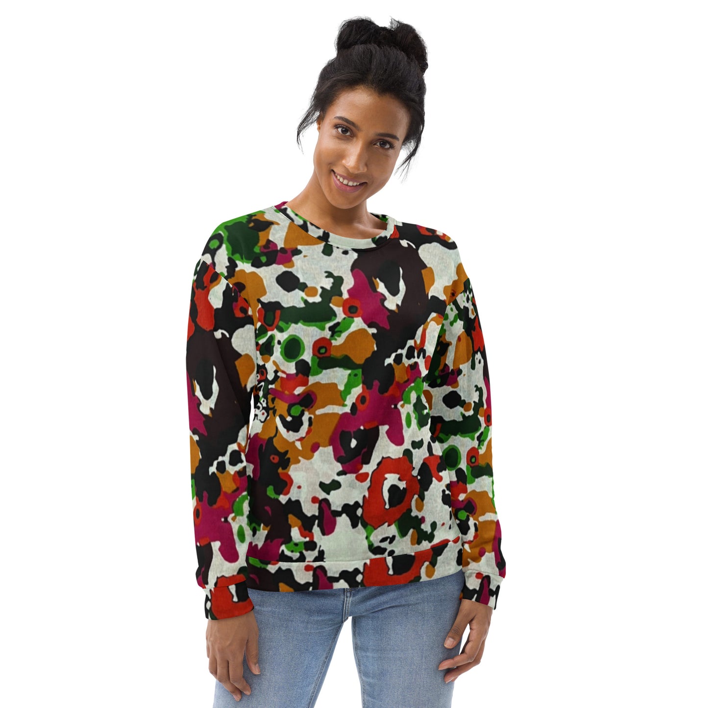 Multicolour Paint Ankara Unisex Sweatshirt