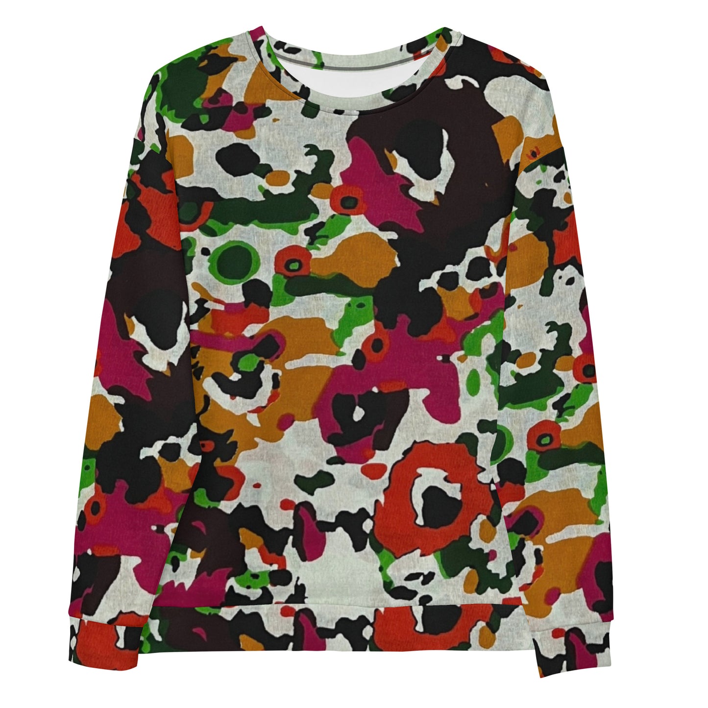 Multicolour Paint Ankara Unisex Sweatshirt