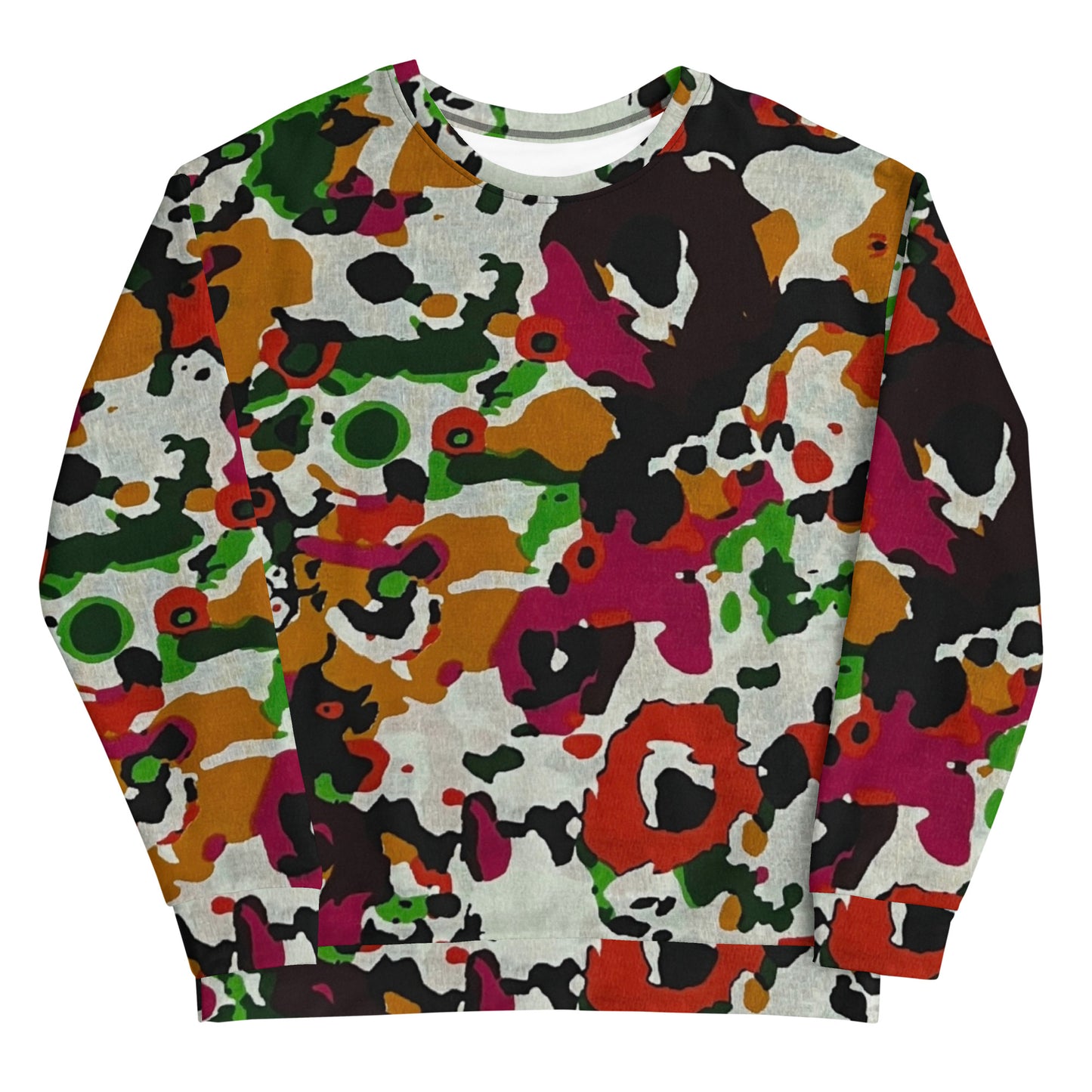 Multicolour Paint Ankara Unisex Sweatshirt