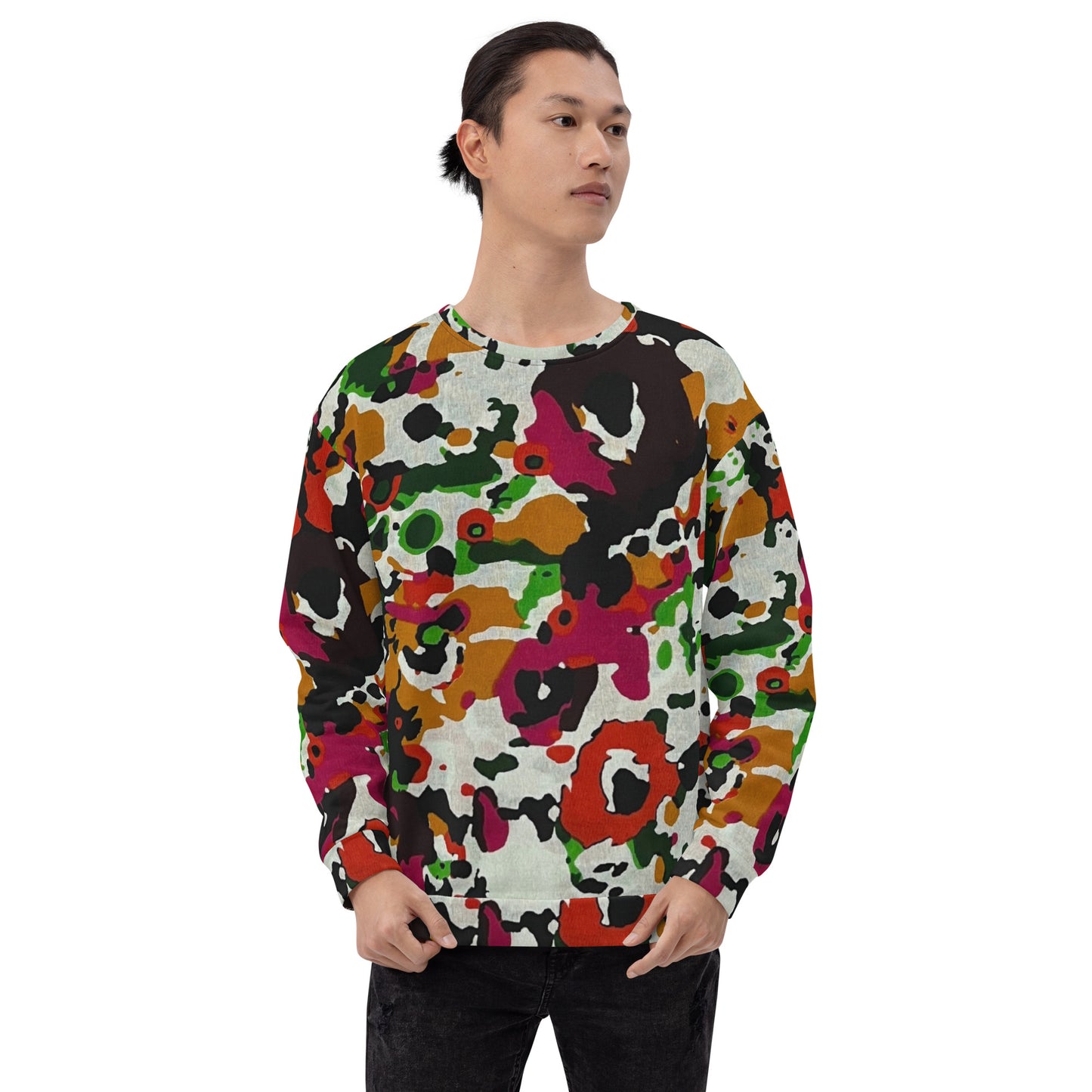 Multicolour Paint Ankara Unisex Sweatshirt