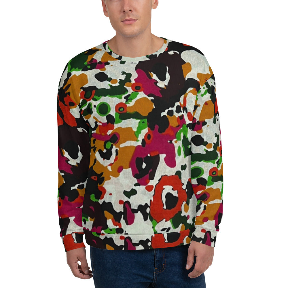 Multicolour Paint Ankara Unisex Sweatshirt