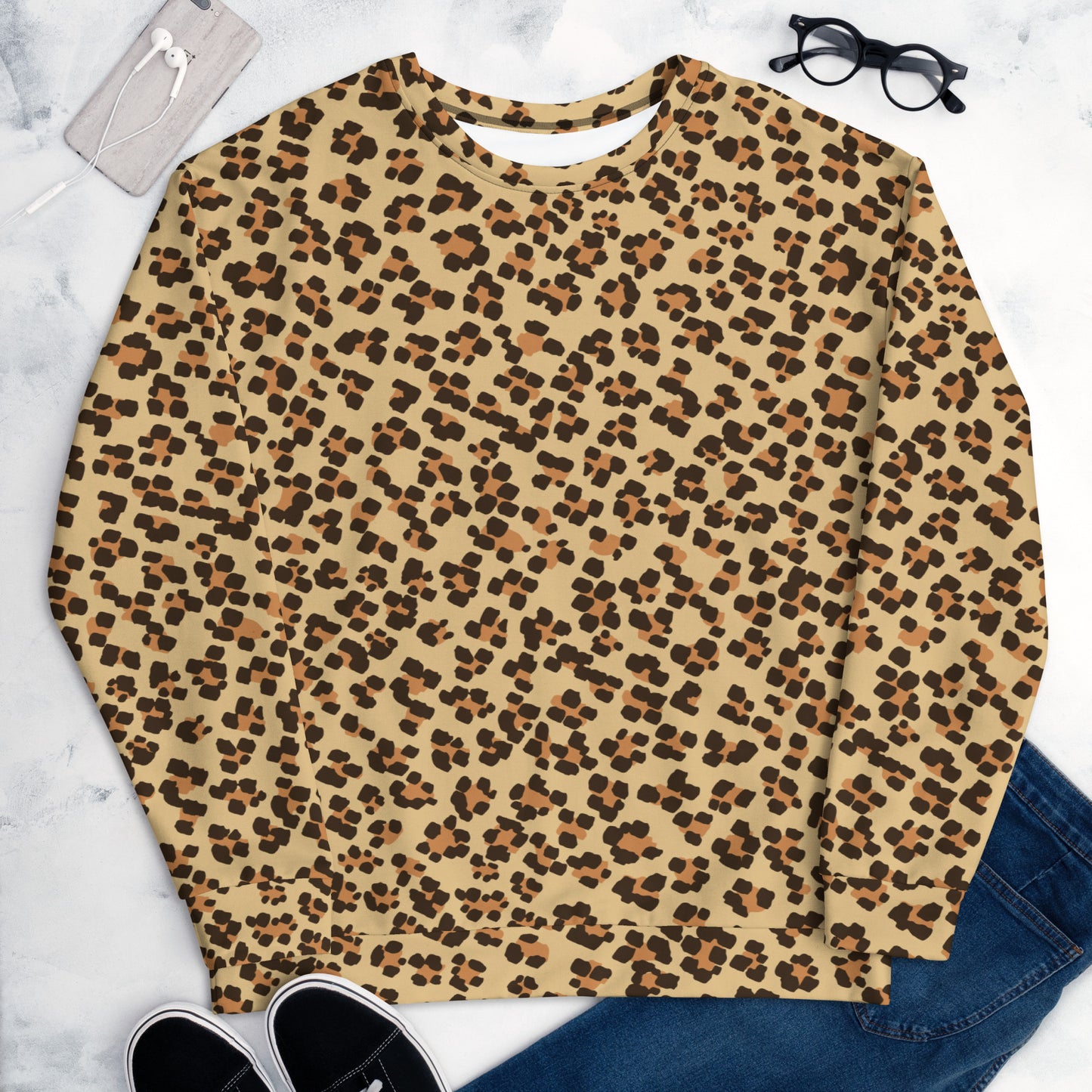 Leopard Brown Unisex Sweatshirt