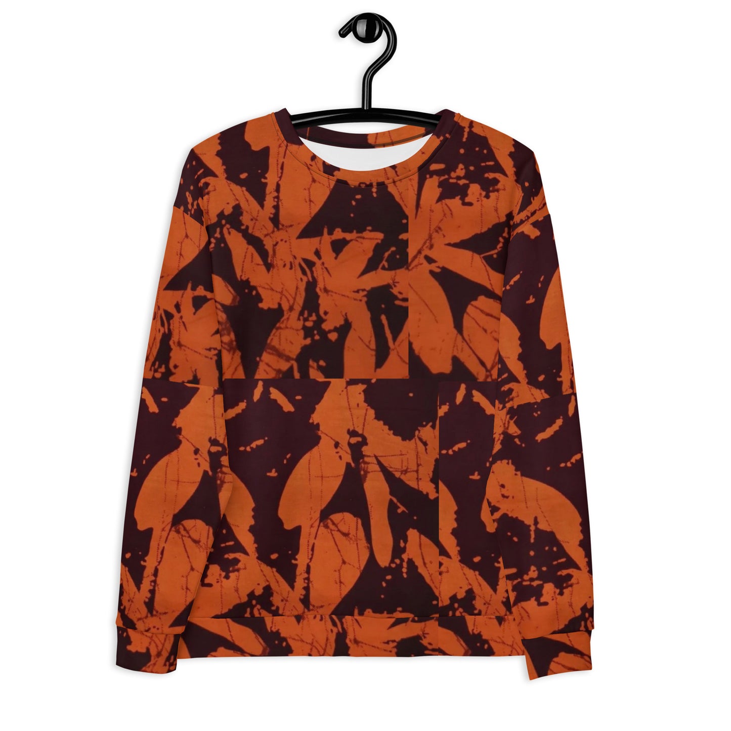 Orange Adire Unisex Sweatshirt