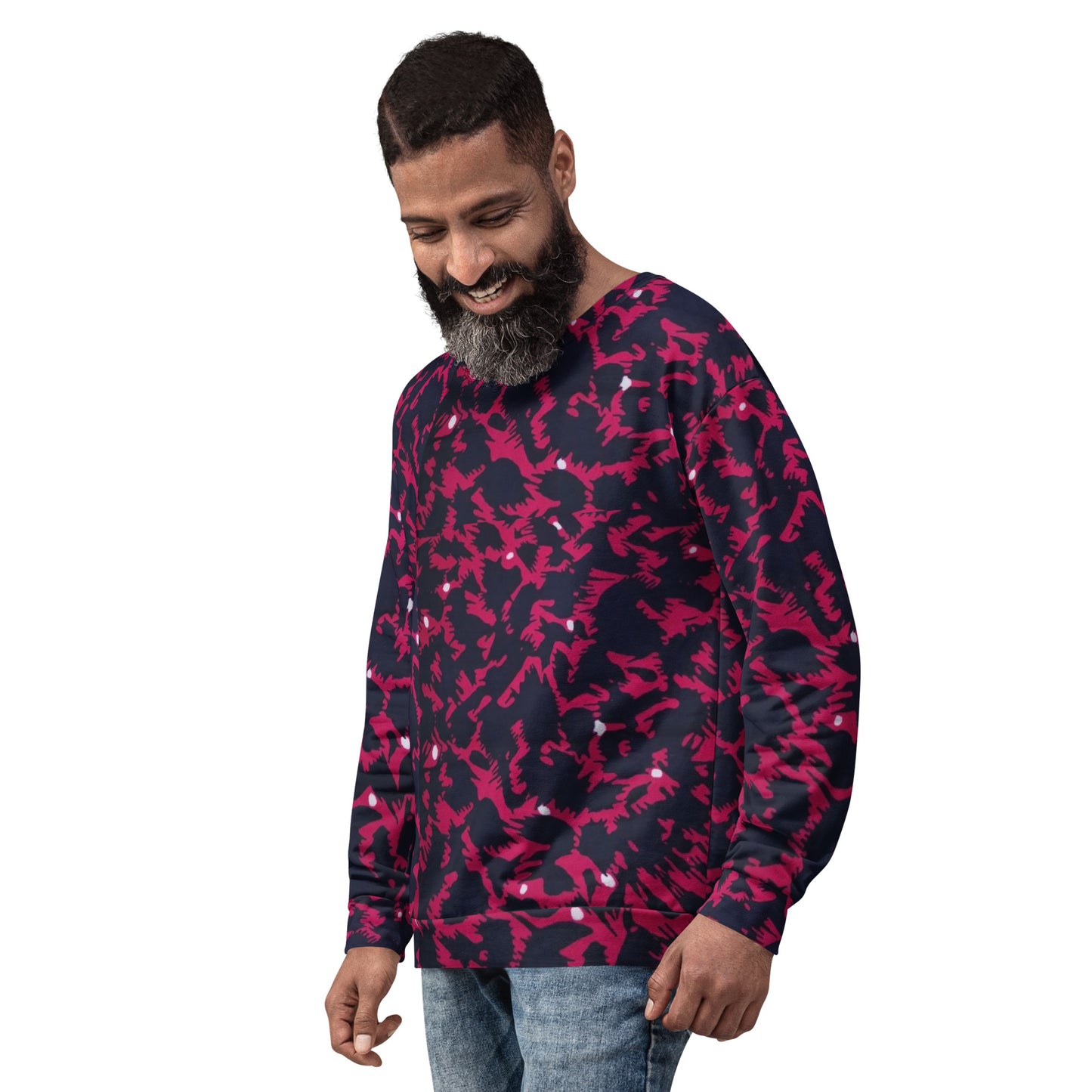 Pink Leopard Ankara Unisex Sweatshirt