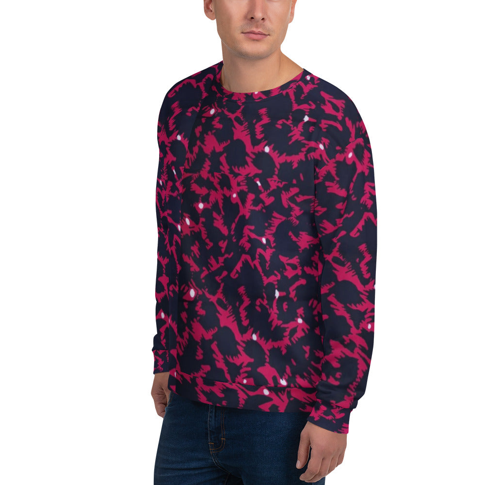 Pink Leopard Ankara Unisex Sweatshirt