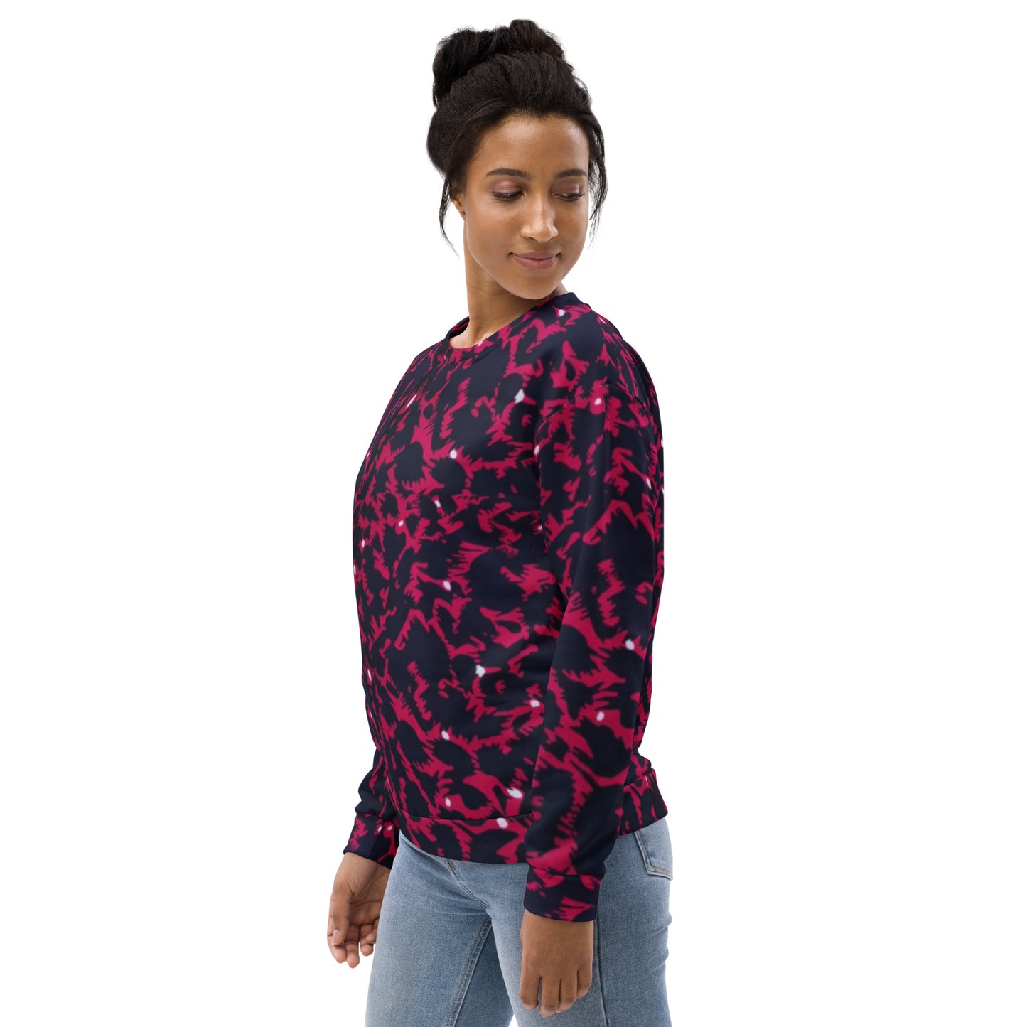 Pink Leopard Ankara Unisex Sweatshirt