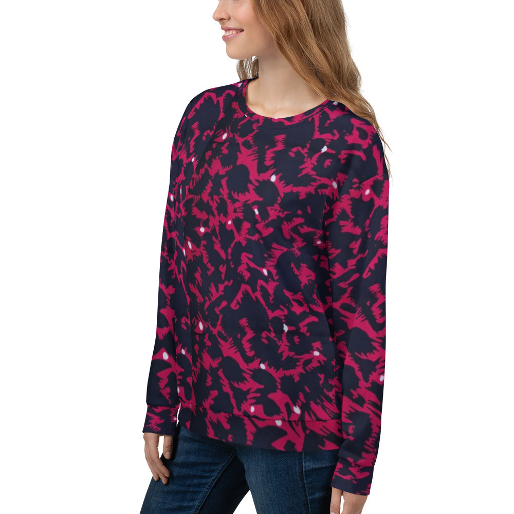 Pink Leopard Ankara Unisex Sweatshirt