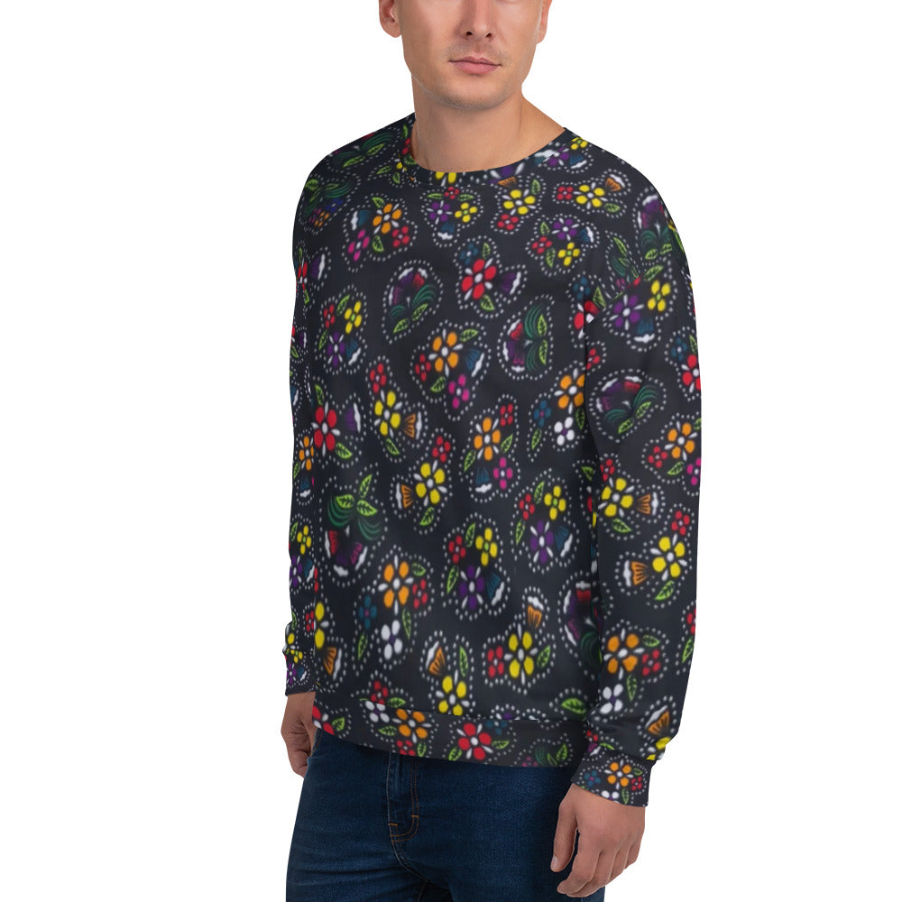 Multicolour Dark Ankara Unisex Sweatshirt