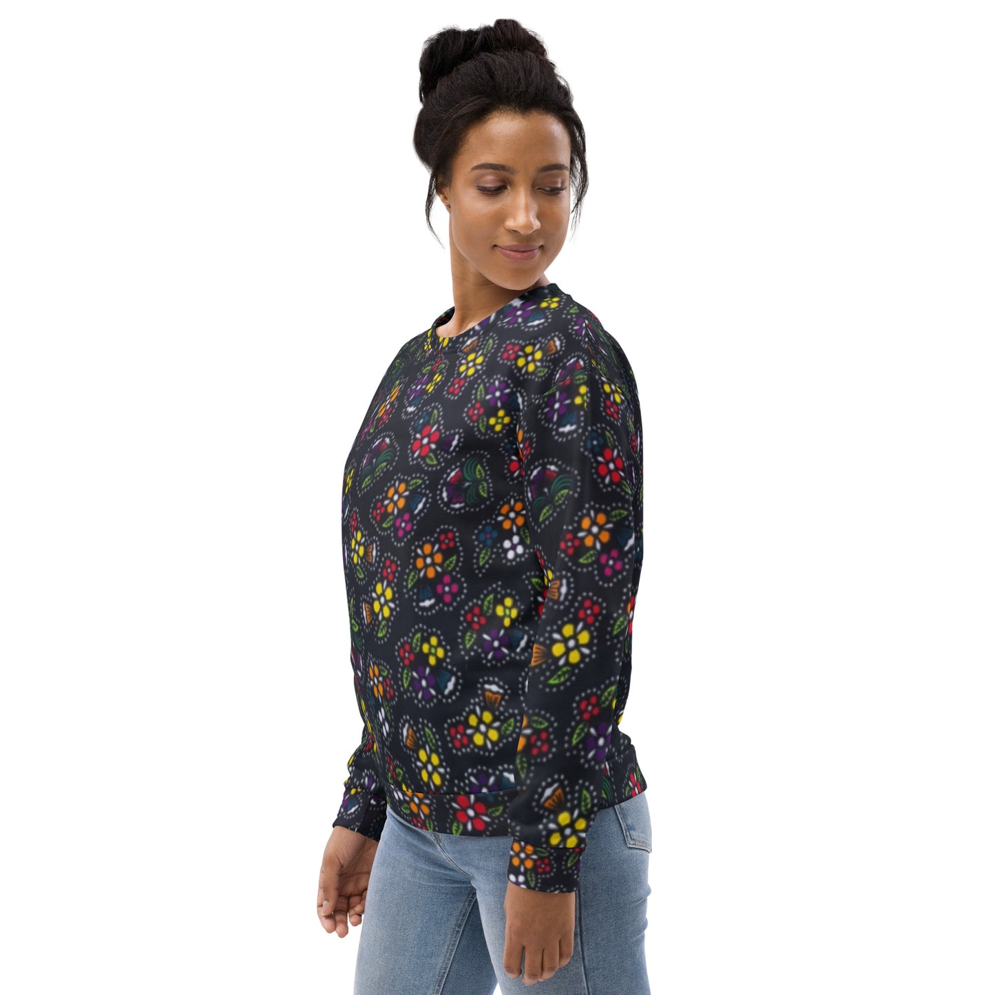 Multicolour Dark Ankara Unisex Sweatshirt