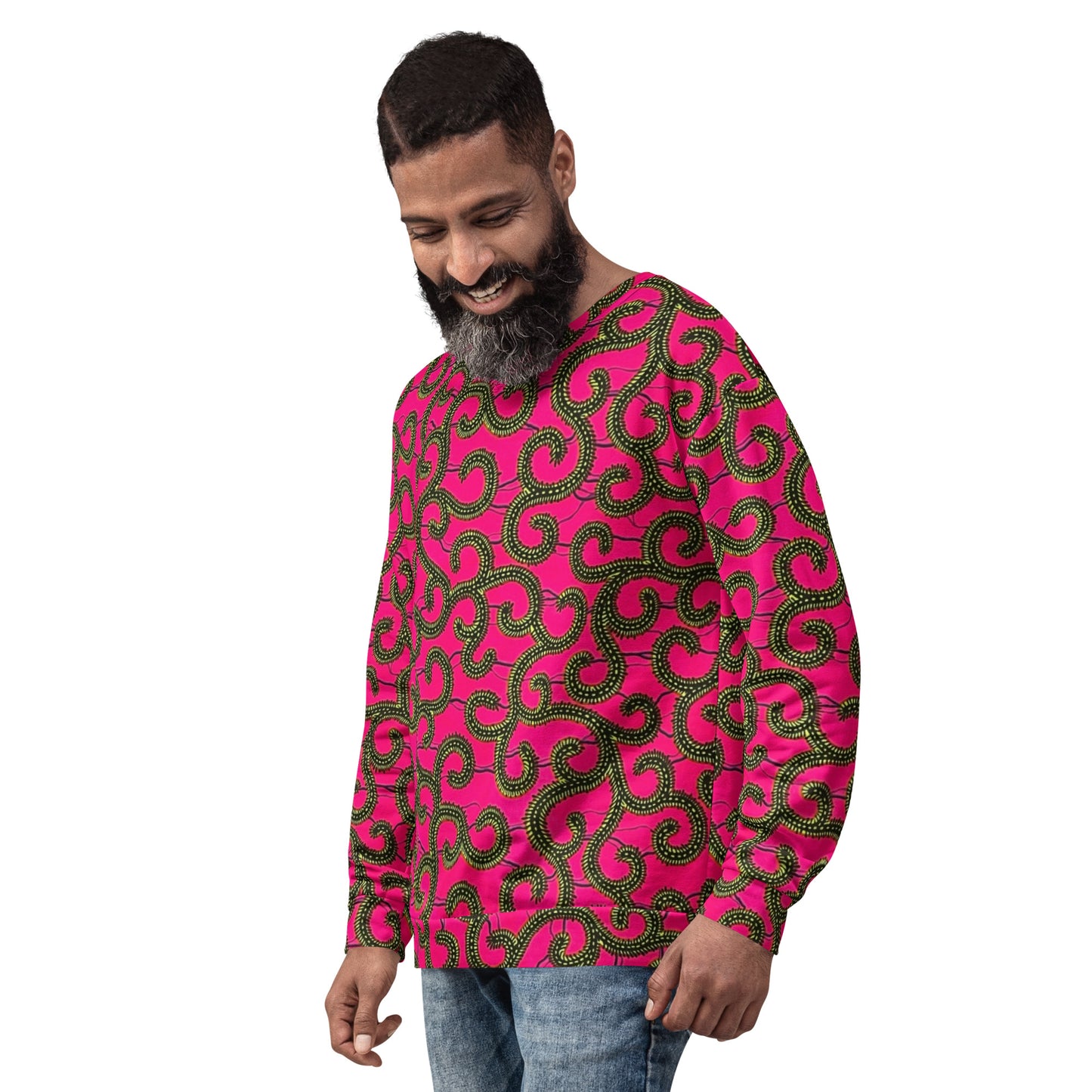 Pink Ankara Unisex Sweatshirt