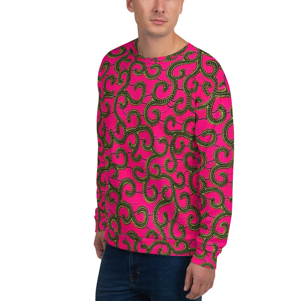 Pink Ankara Unisex Sweatshirt