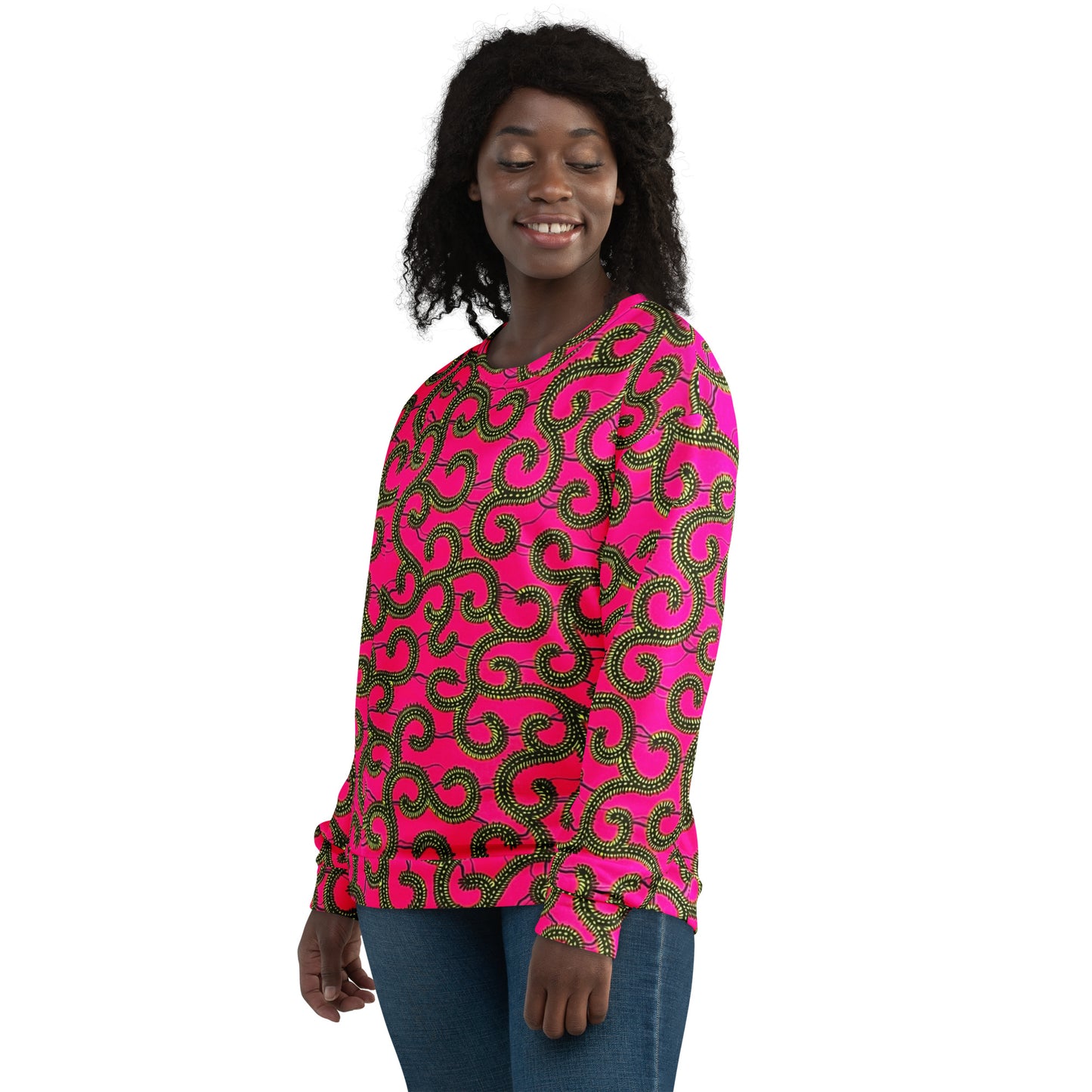 Pink Ankara Unisex Sweatshirt