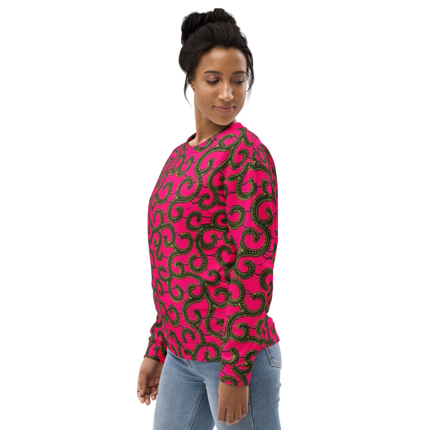 Pink Ankara Unisex Sweatshirt