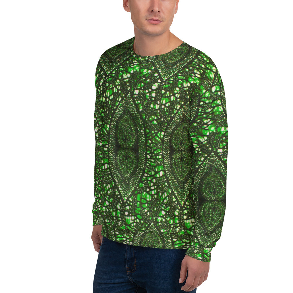 Green Peas Ankara Unisex Sweatshirt