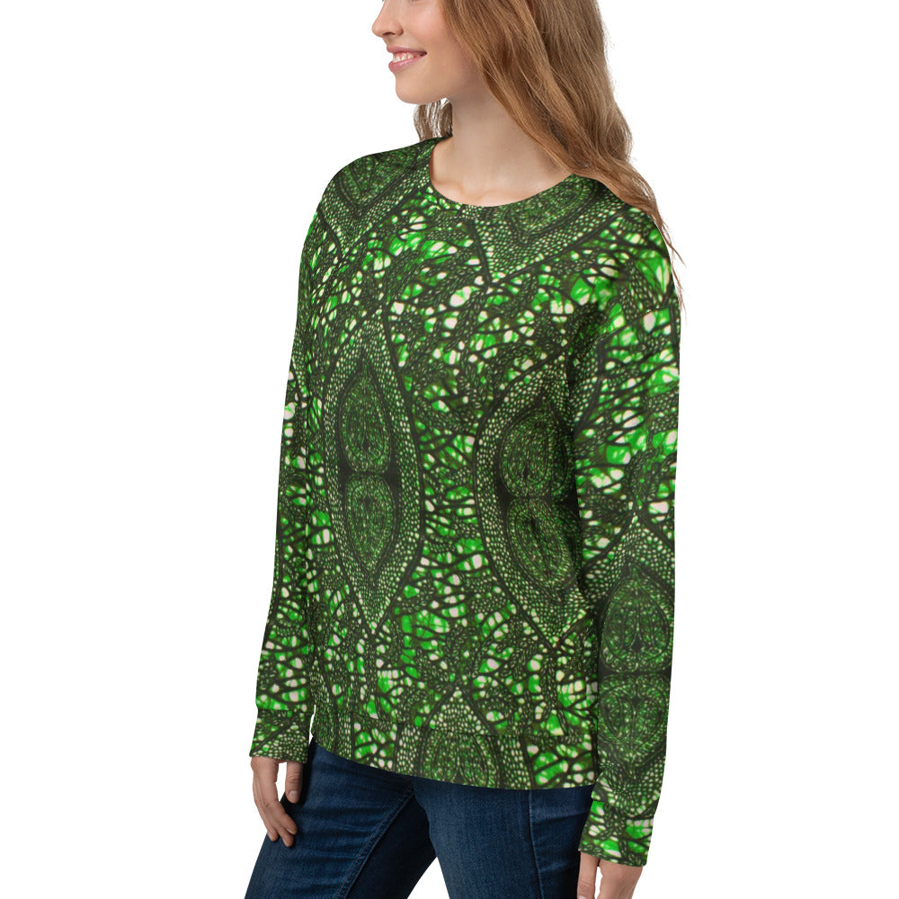 Green Peas Ankara Unisex Sweatshirt