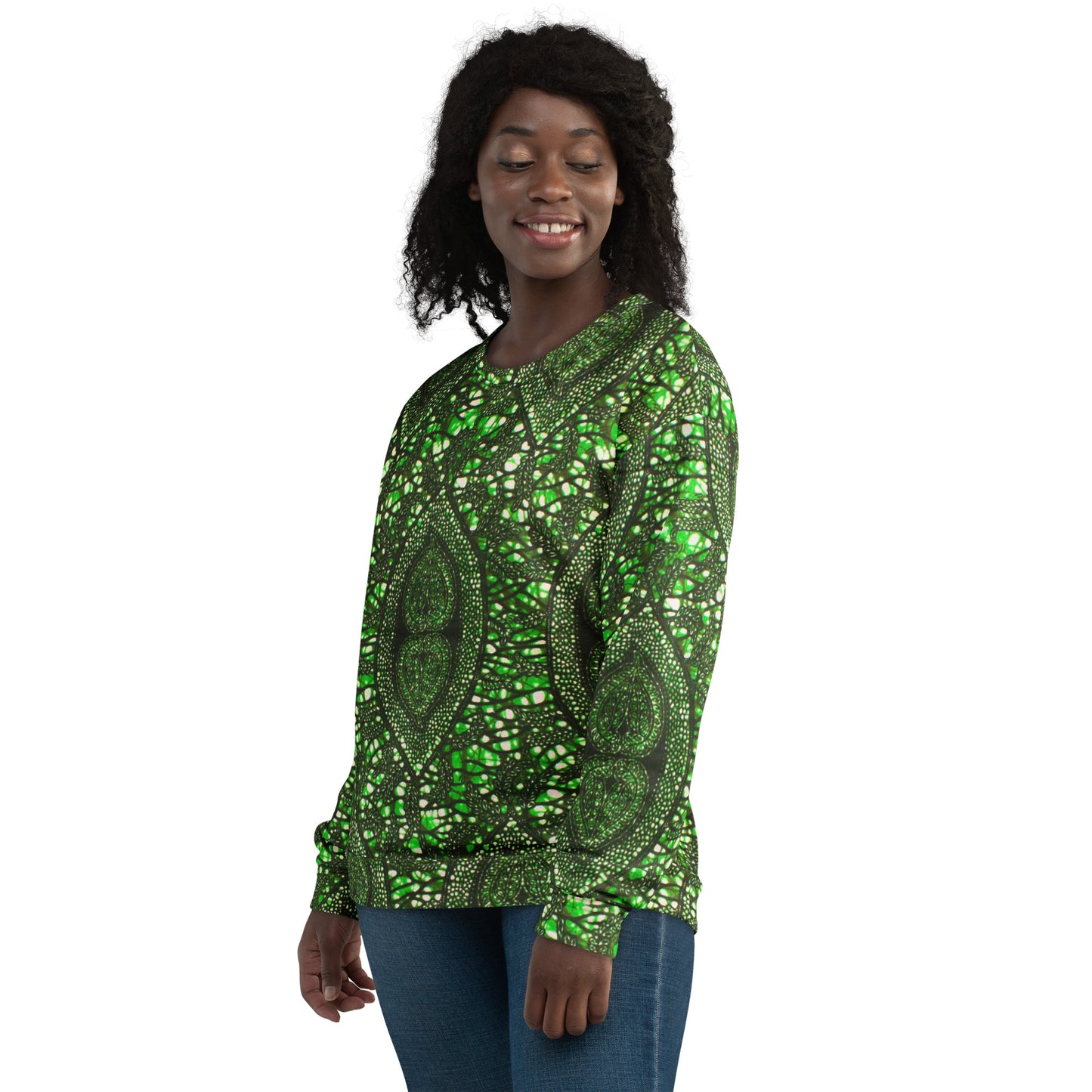 Green Peas Ankara Unisex Sweatshirt