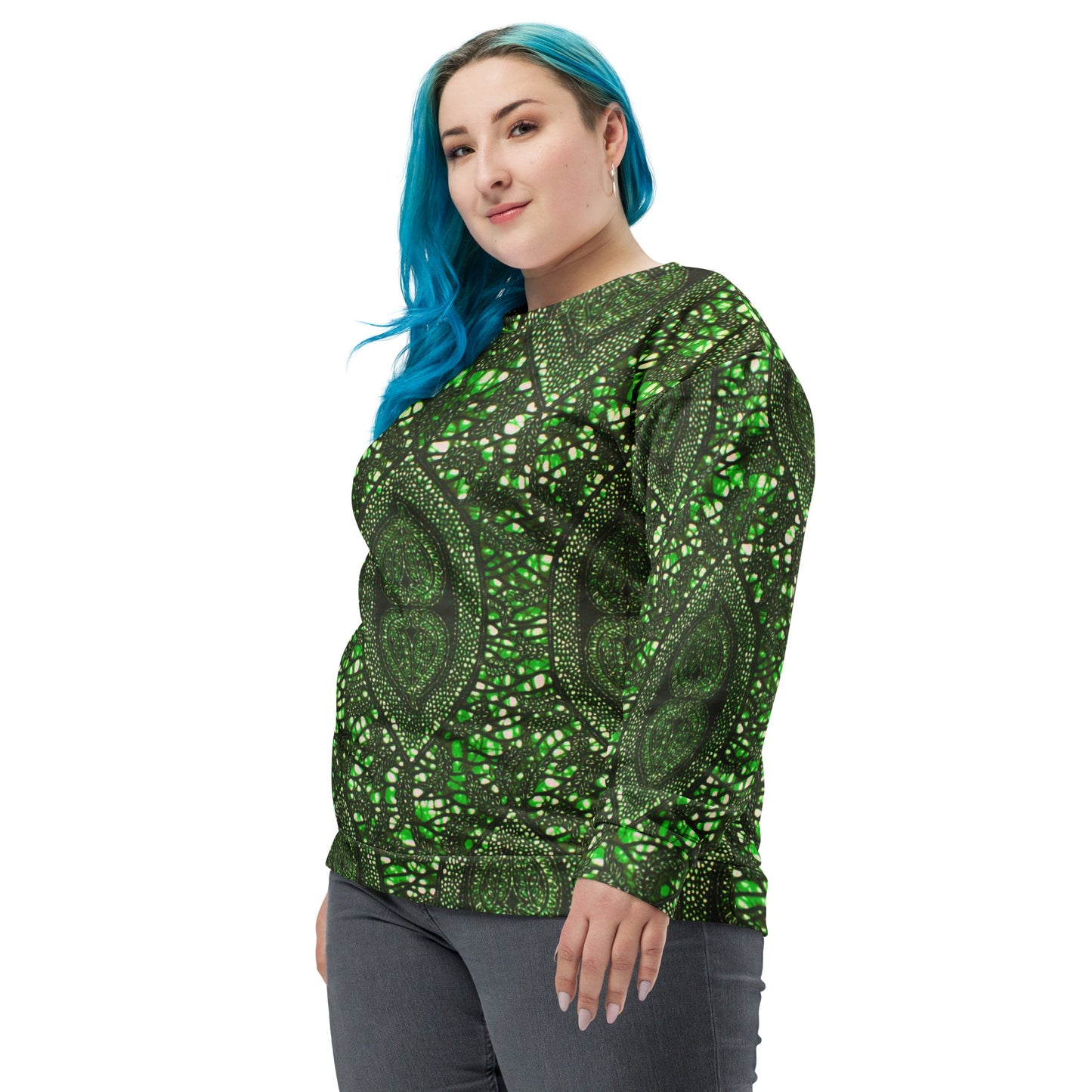 Green Peas Ankara Unisex Sweatshirt