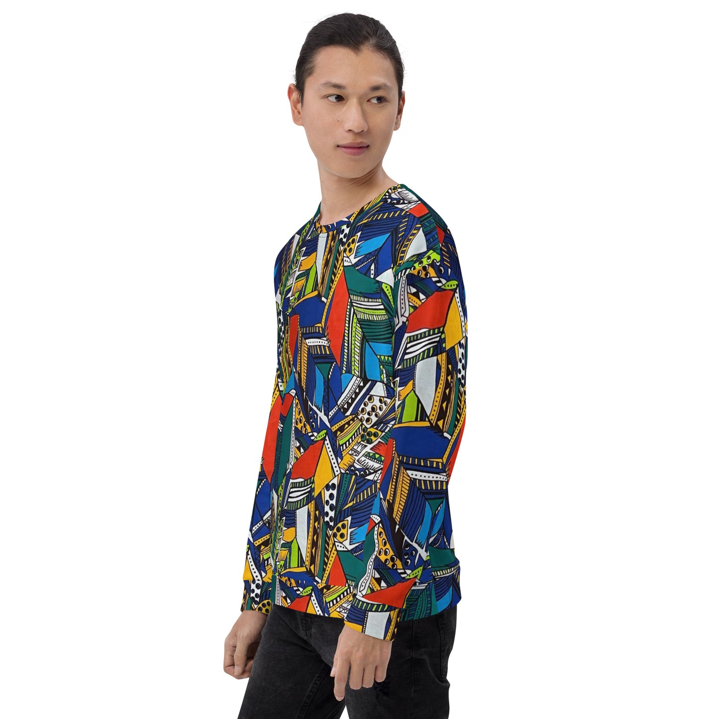 Multicolour Shapes Ankara Unisex Sweatshirt