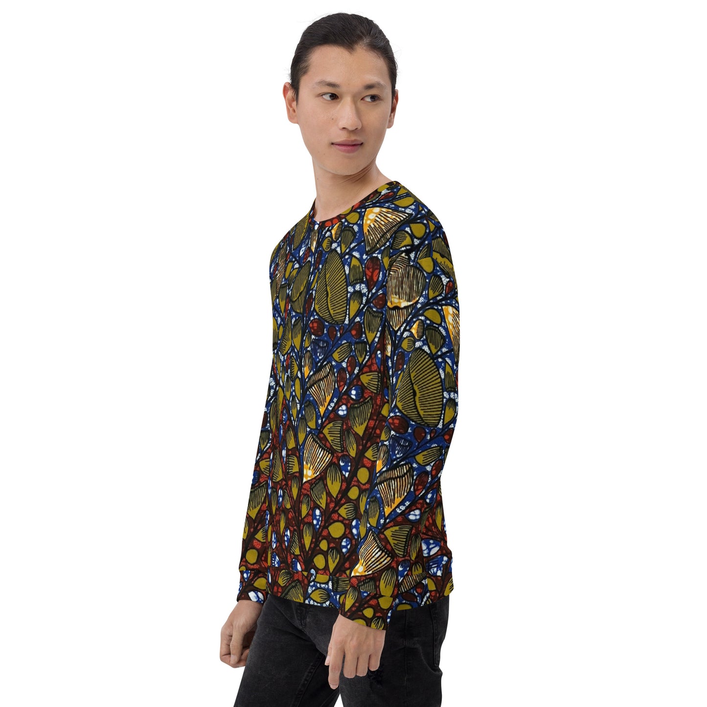 Leafy Abstract Ankara Unisex Sweatshirt