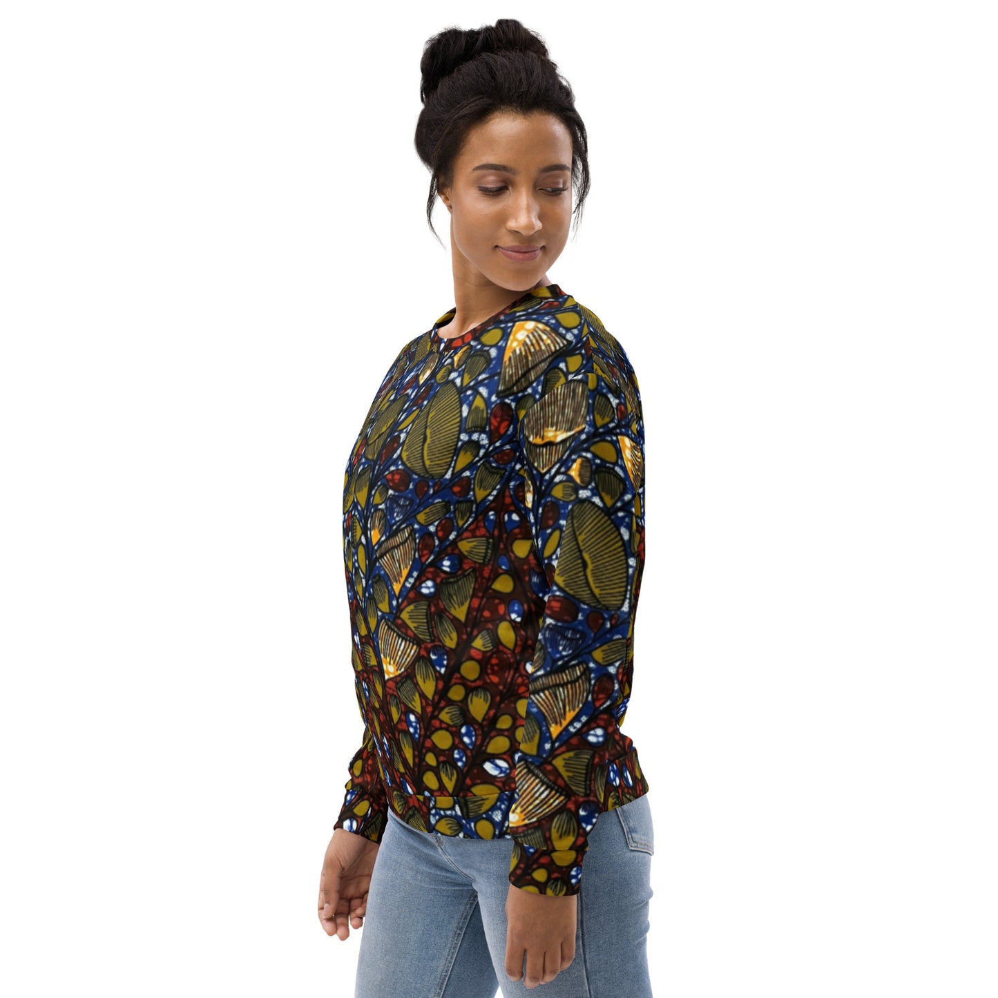 Leafy Abstract Ankara Unisex Sweatshirt