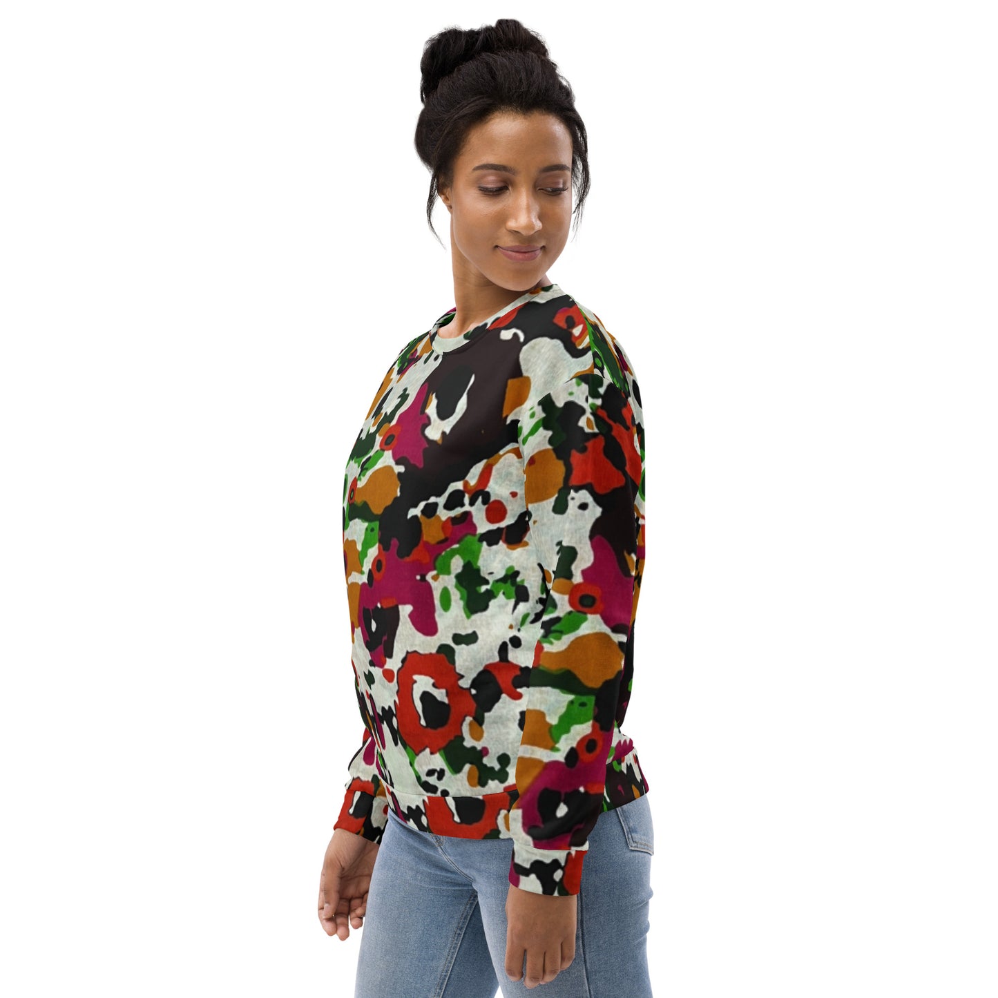 Multicolour Paint Ankara Unisex Sweatshirt