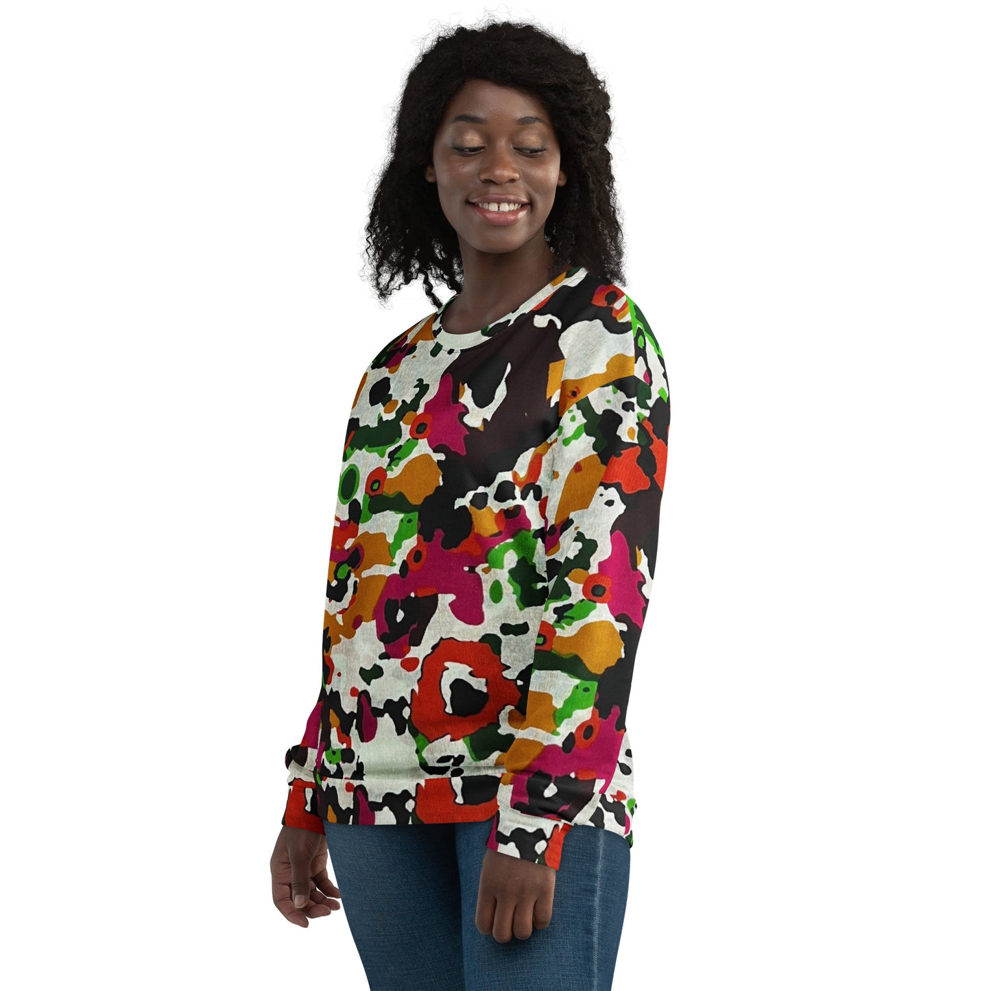 Multicolour Paint Ankara Unisex Sweatshirt