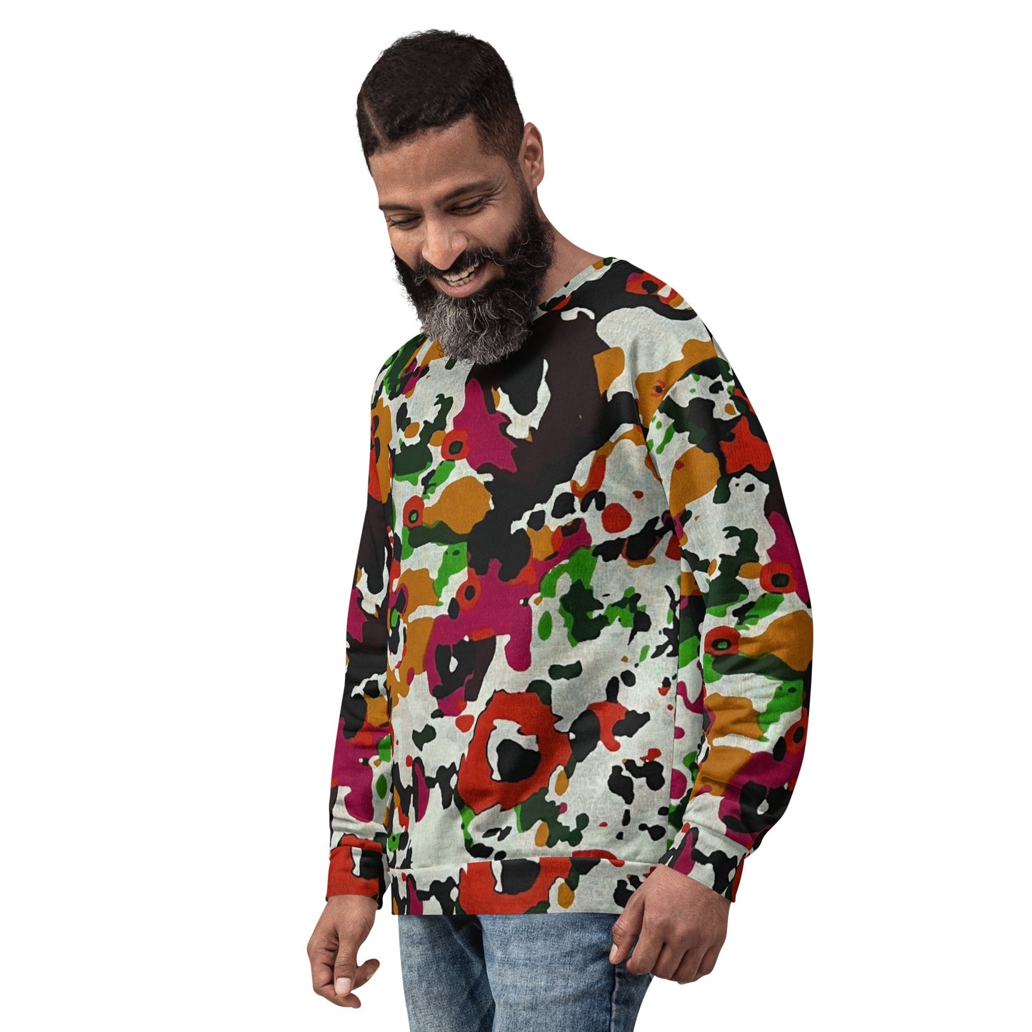 Multicolour Paint Ankara Unisex Sweatshirt