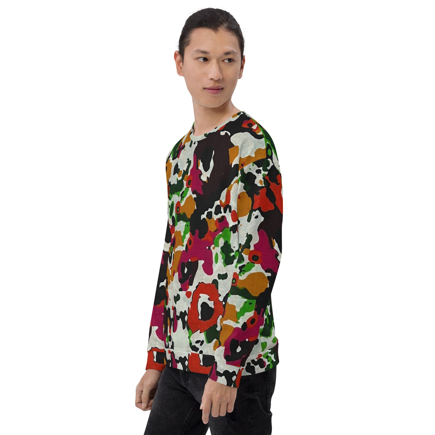 Multicolour Paint Ankara Unisex Sweatshirt