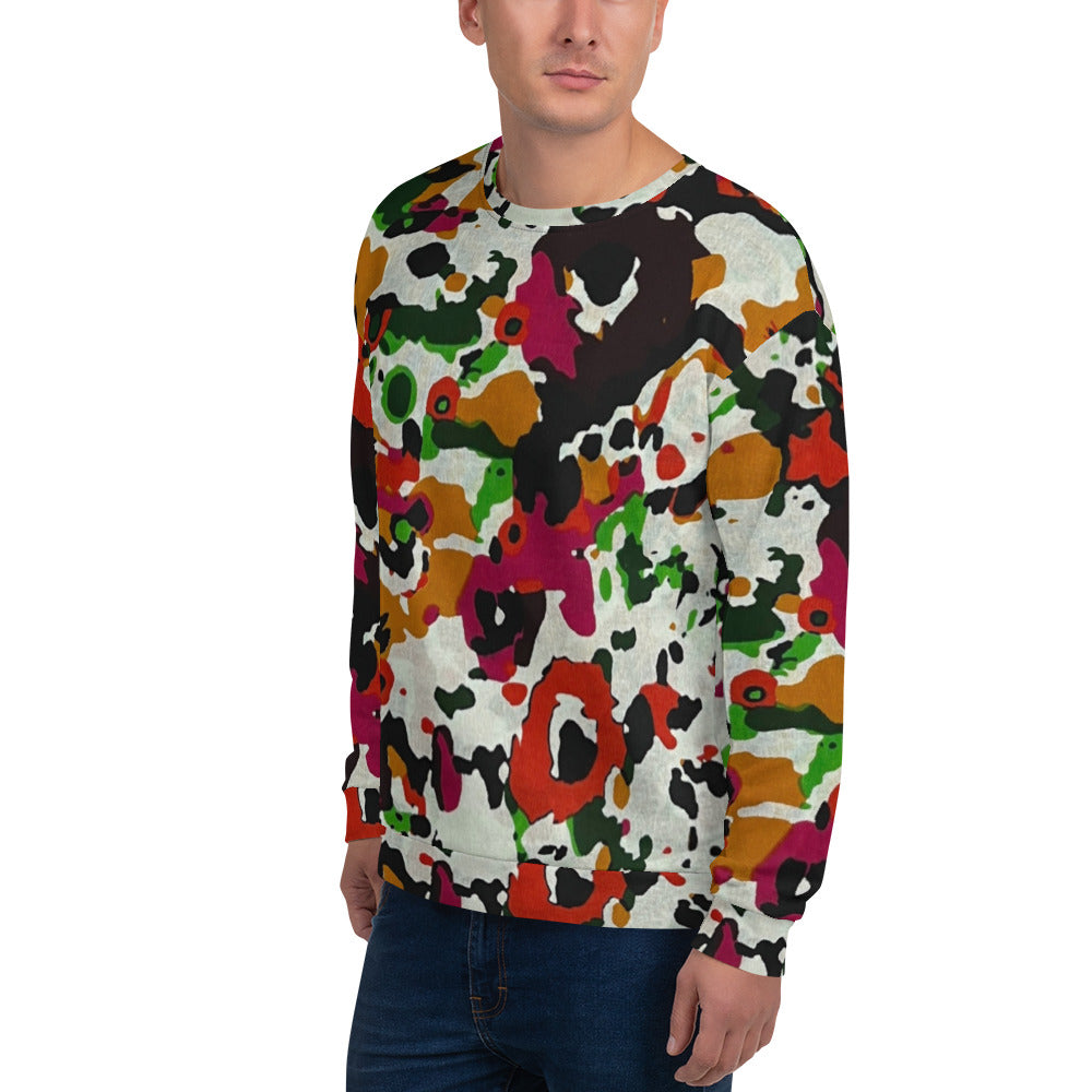 Multicolour Paint Ankara Unisex Sweatshirt