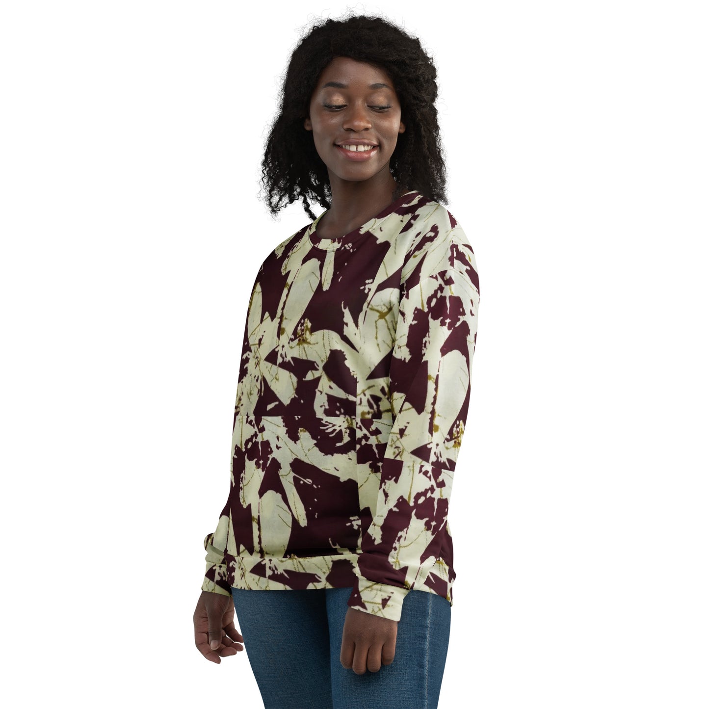 Brown Adire Unisex Sweatshirt