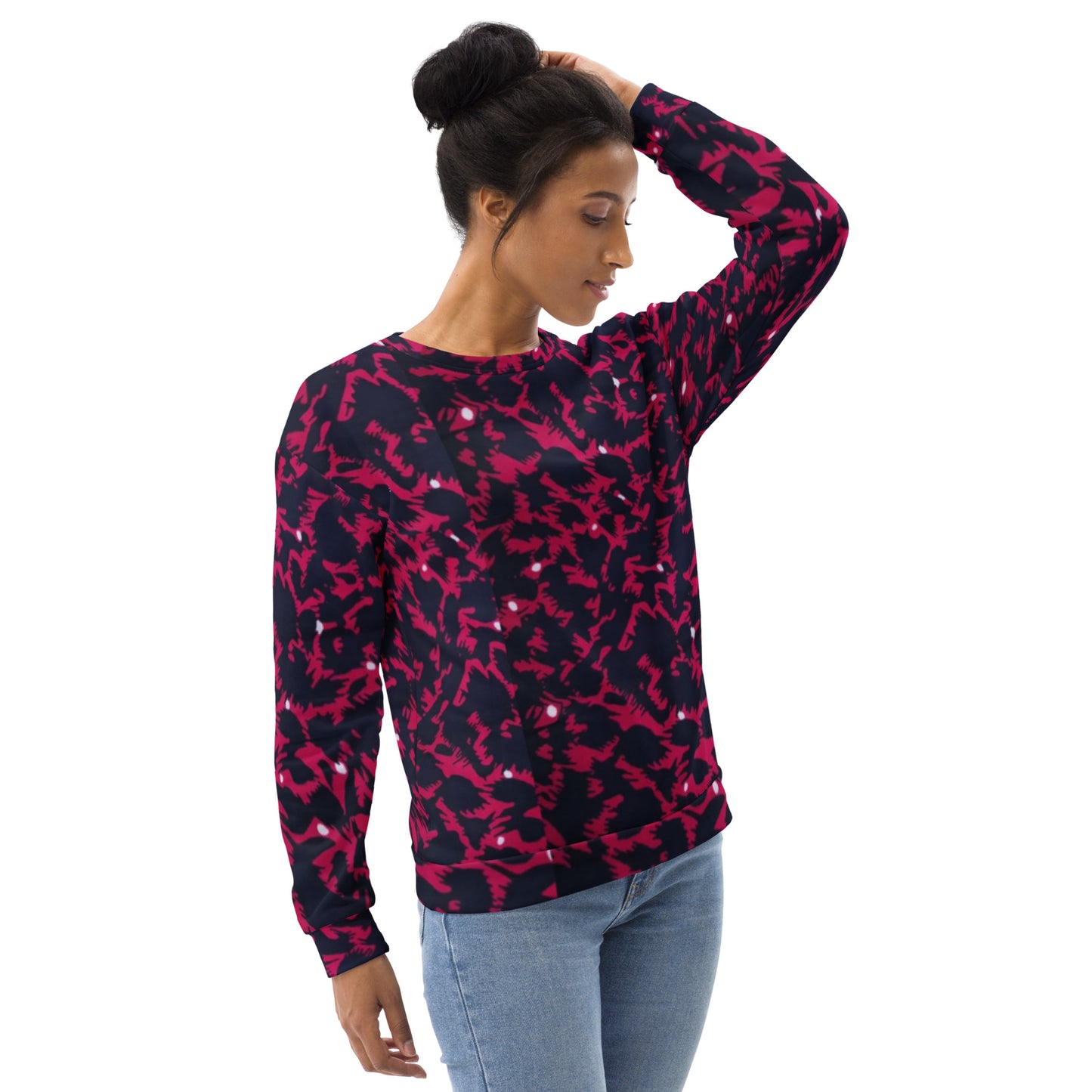 Pink Leopard Ankara Unisex Sweatshirt