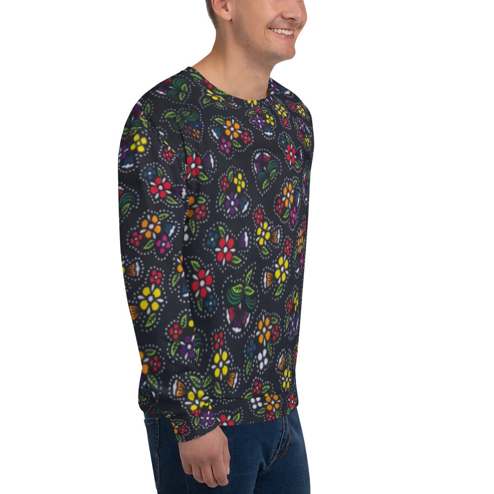 Multicolour Dark Ankara Unisex Sweatshirt