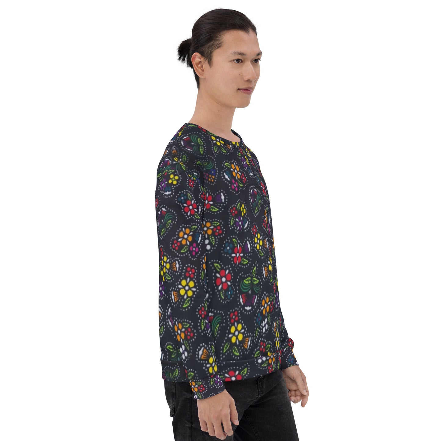 Multicolour Dark Ankara Unisex Sweatshirt