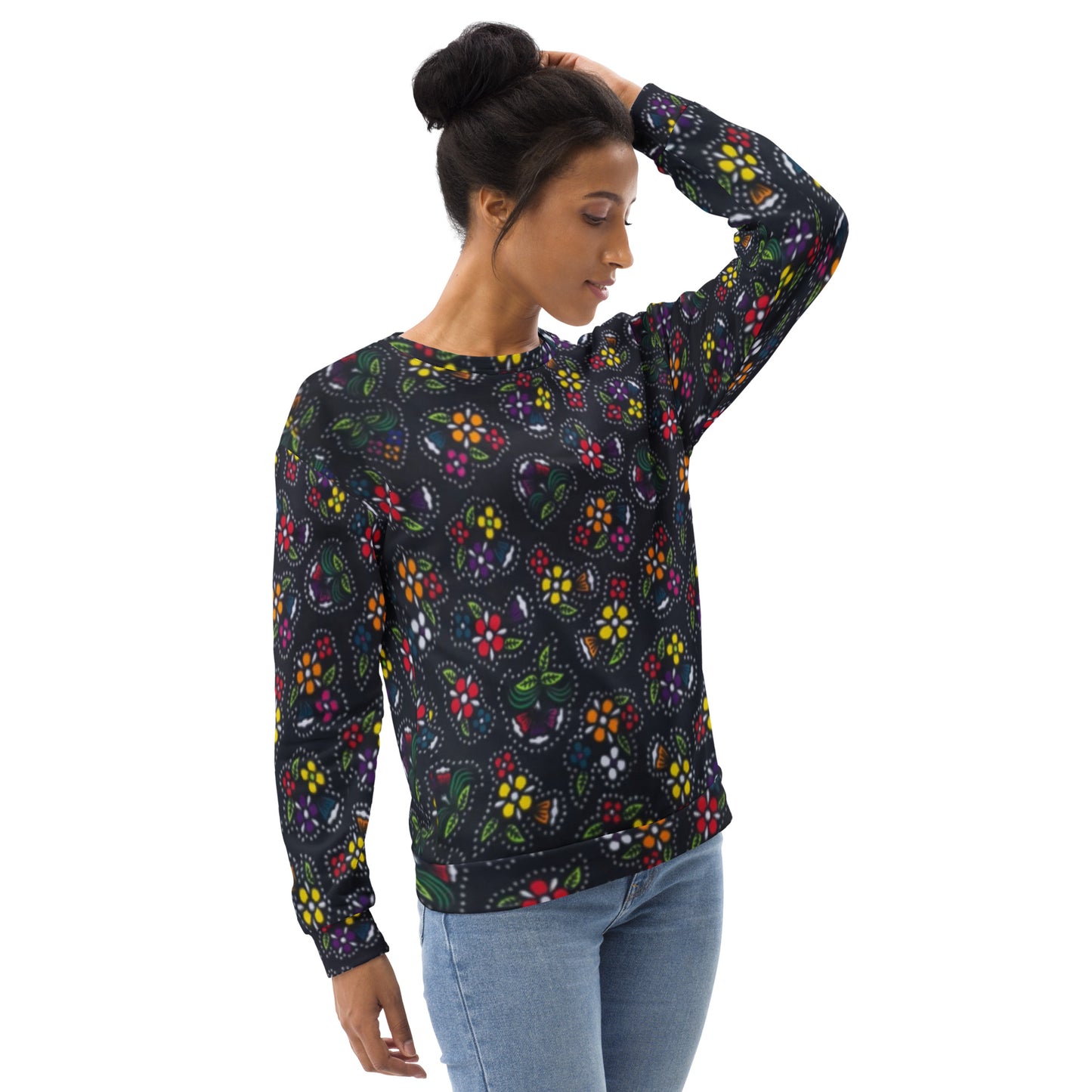 Multicolour Dark Ankara Unisex Sweatshirt