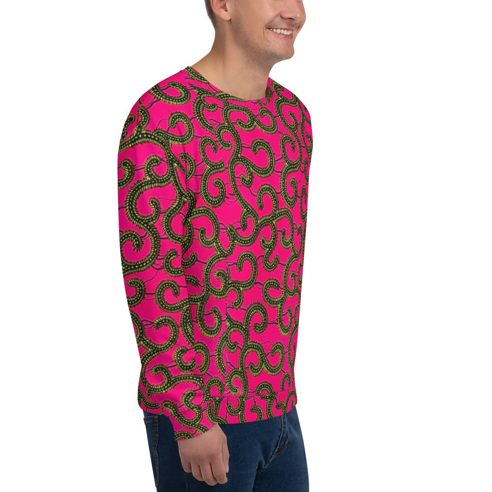 Pink Ankara Unisex Sweatshirt