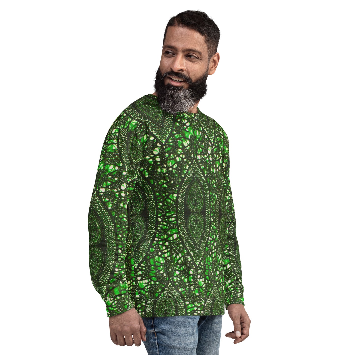 Green Peas Ankara Unisex Sweatshirt