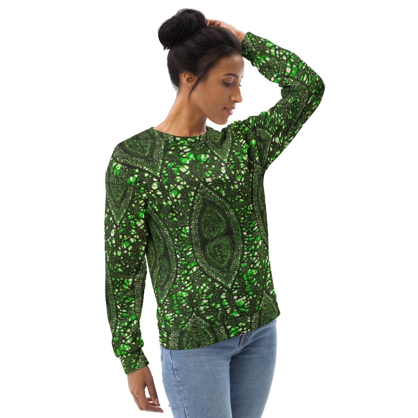 Green Peas Ankara Unisex Sweatshirt