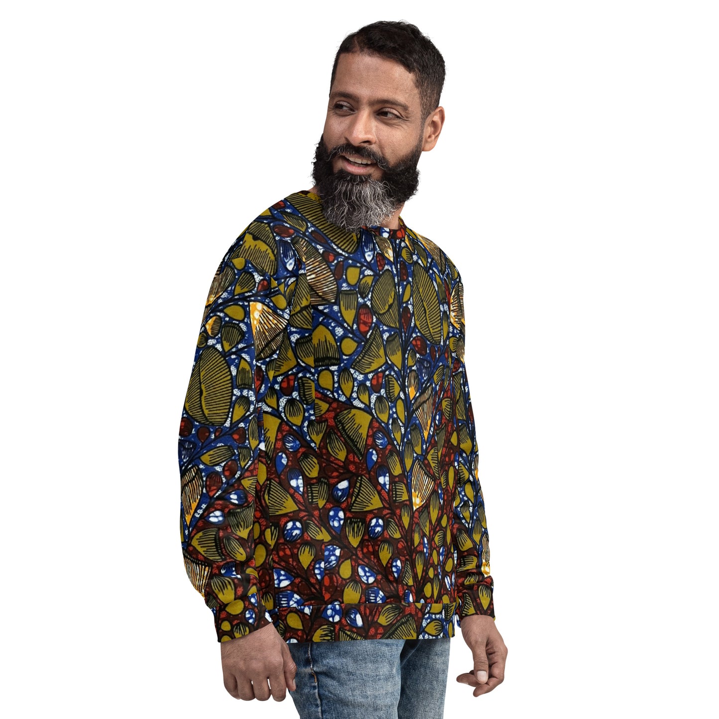 Leafy Abstract Ankara Unisex Sweatshirt