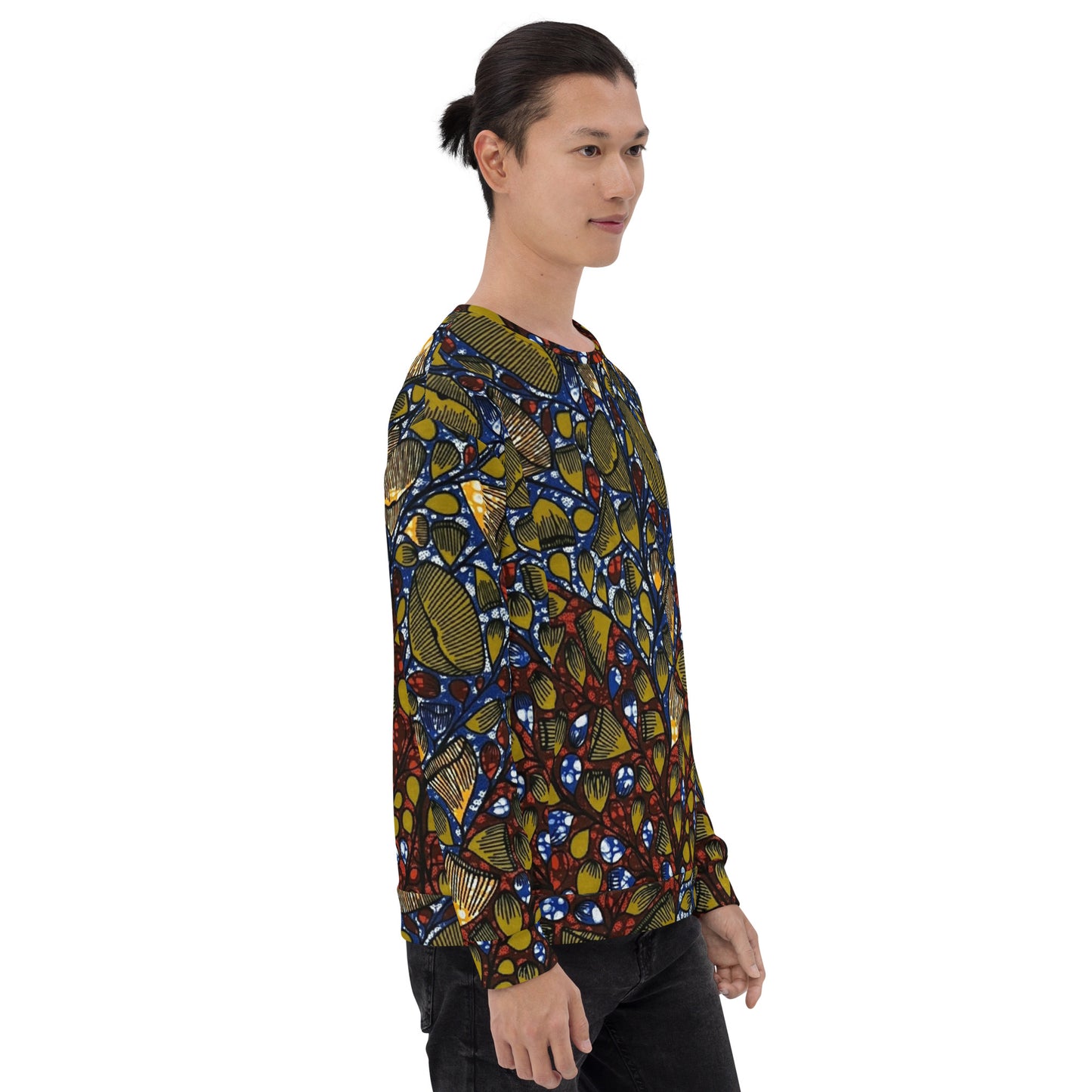 Leafy Abstract Ankara Unisex Sweatshirt