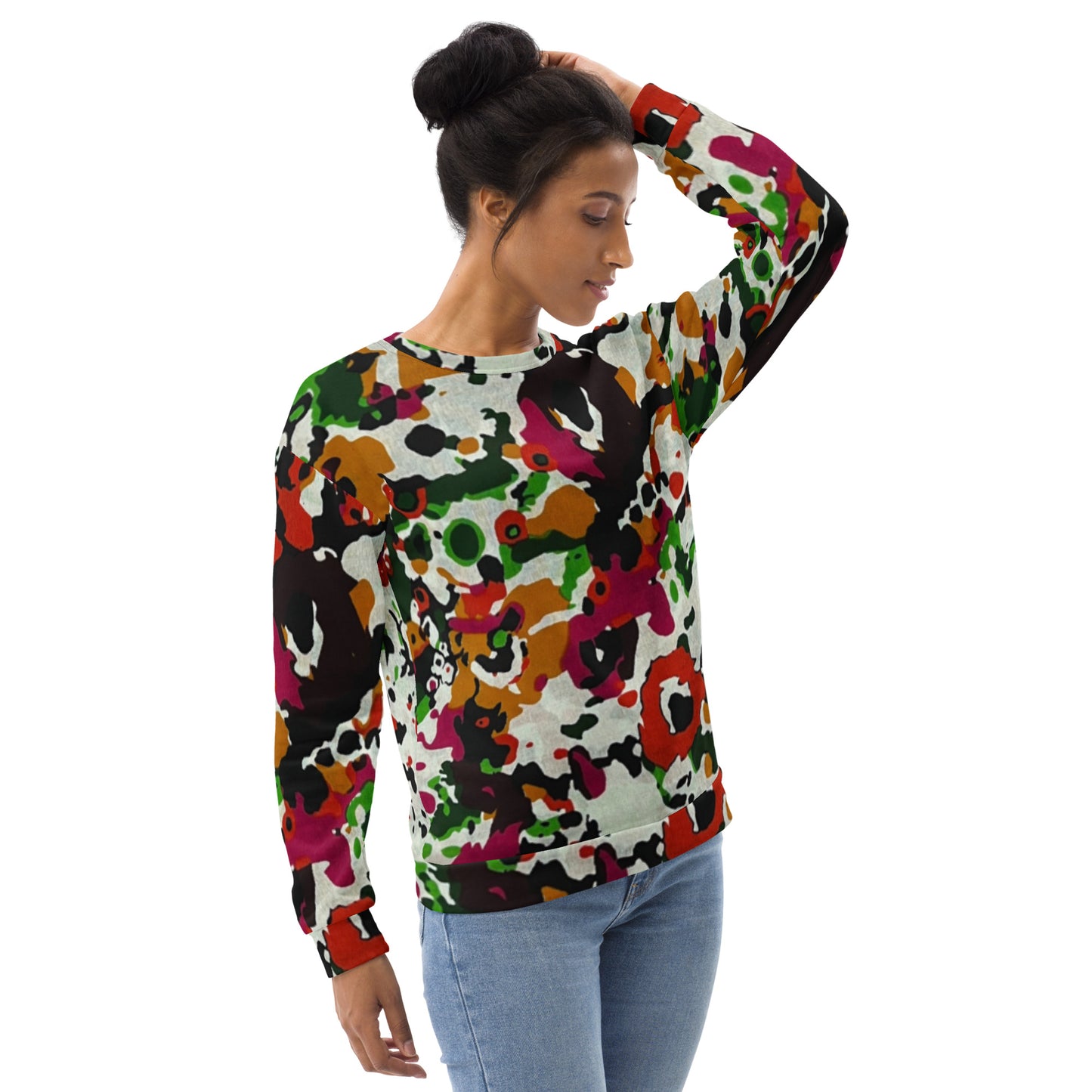 Multicolour Paint Ankara Unisex Sweatshirt