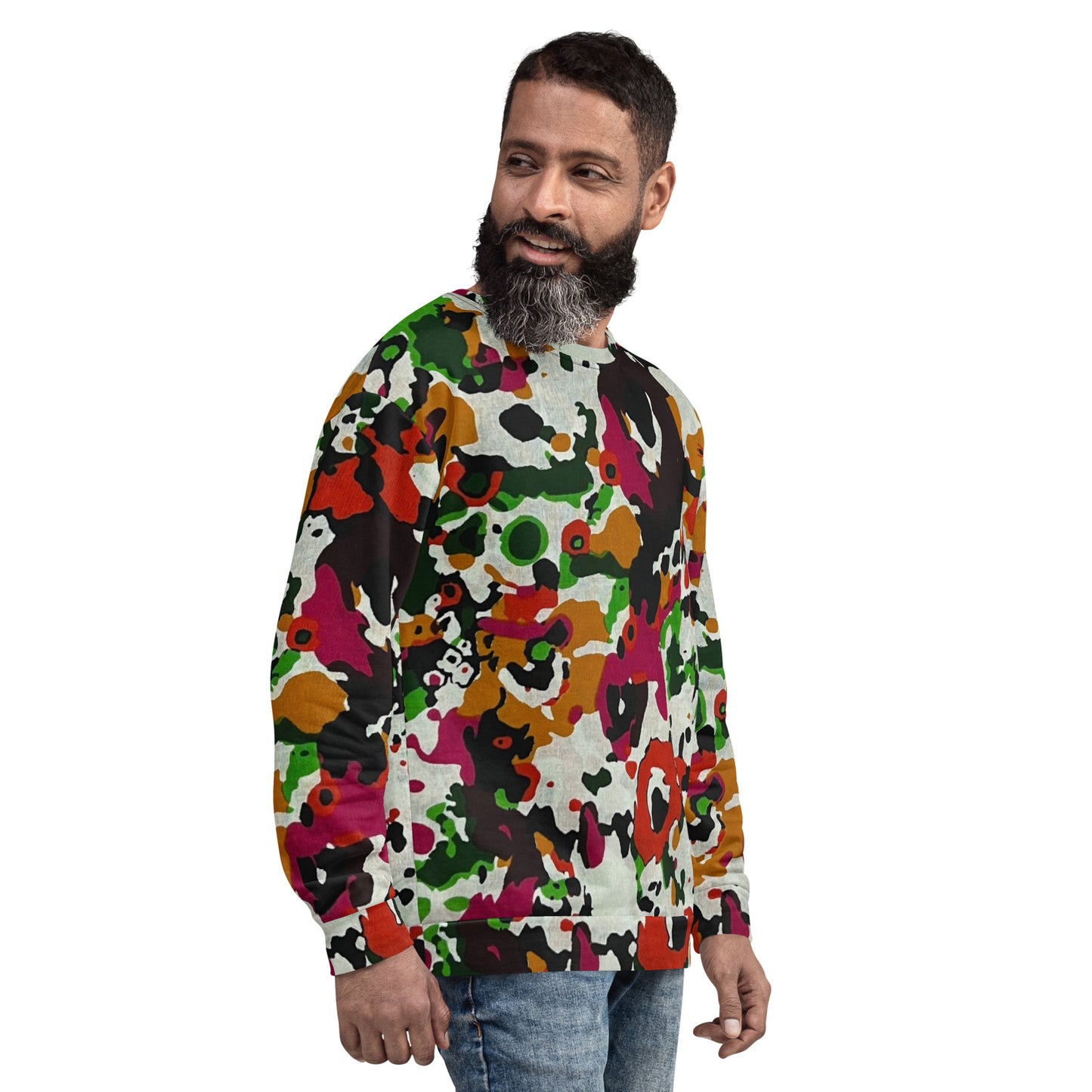 Multicolour Paint Ankara Unisex Sweatshirt