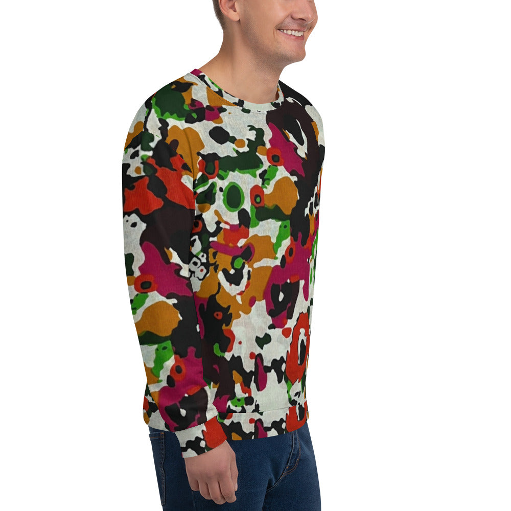 Multicolour Paint Ankara Unisex Sweatshirt