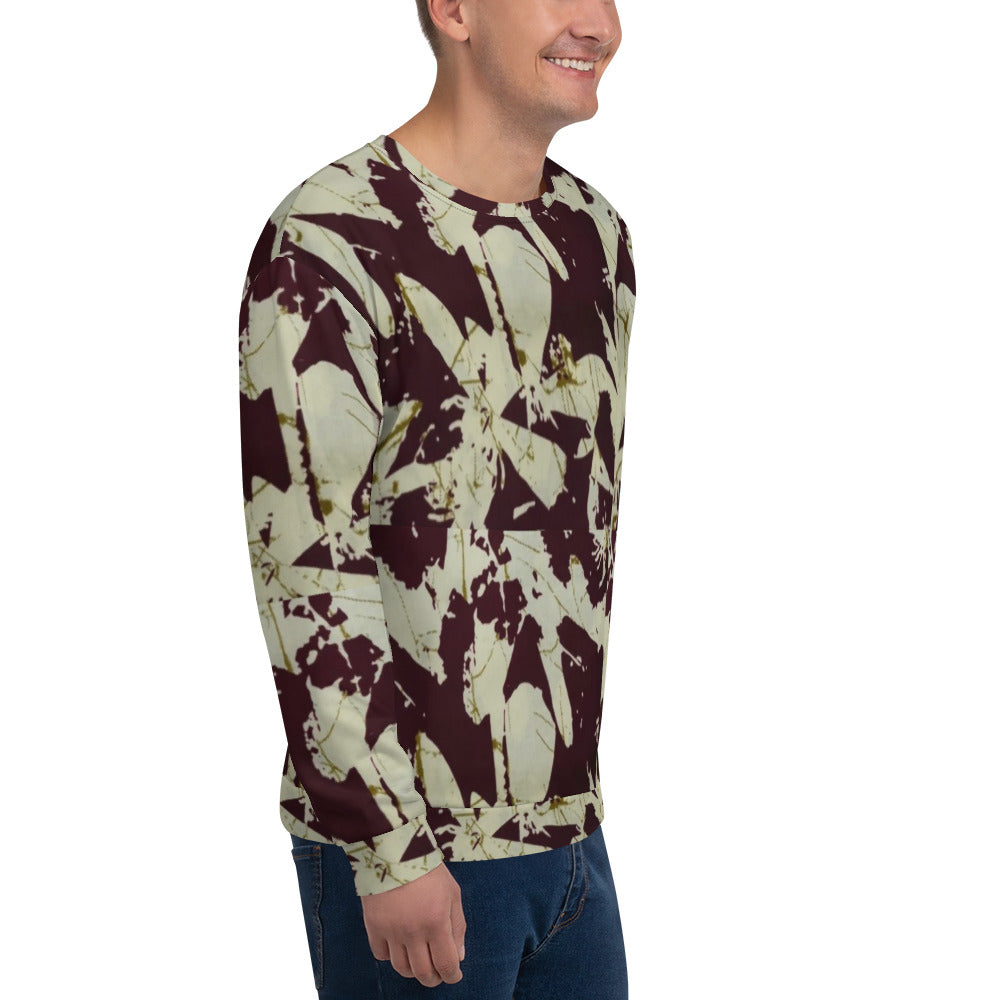 Brown Adire Unisex Sweatshirt