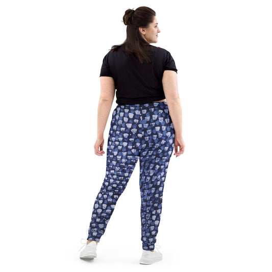 Blue Dotted Adire Women's Joggers